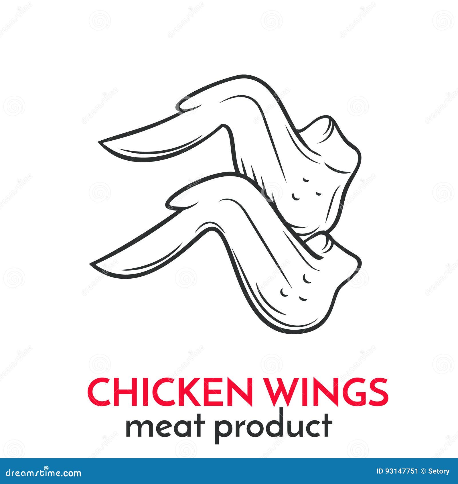 Easy Drawing Chicken Wing - YouTube