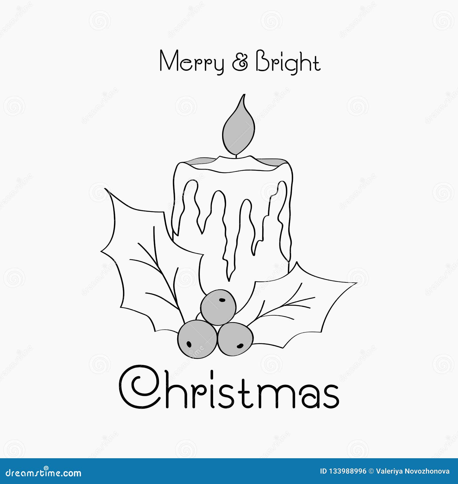 Hand Drawn Christmas Card Merry Christmas And New Year Typography Cute Holidays Greeting Card Invitation Poster And Templates Stock Illustration Illustration Of Christmas Tree 133988996