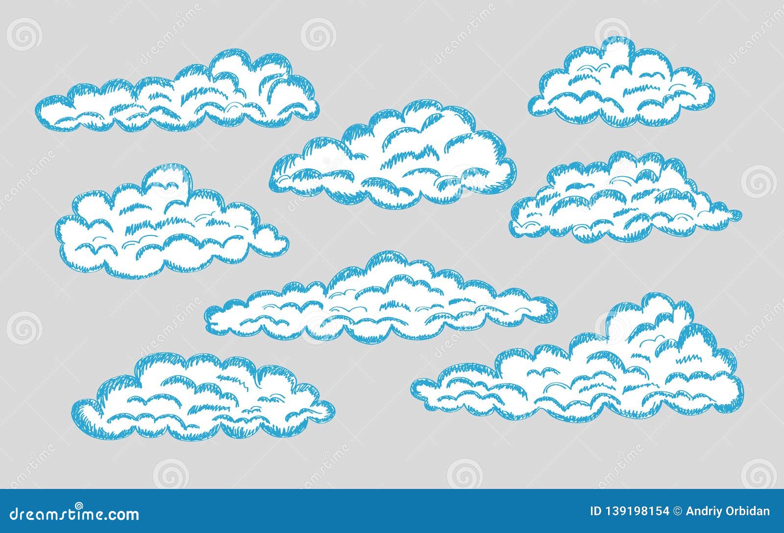 Нарисовать Кучевые облака