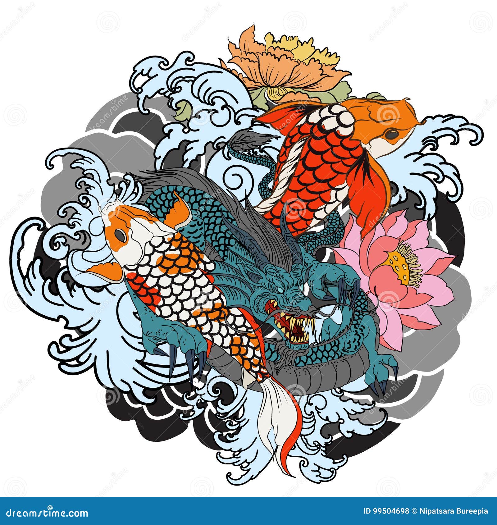 Got a dragon fish tattoo inspired by ichiban himself! : r/yakuzagames