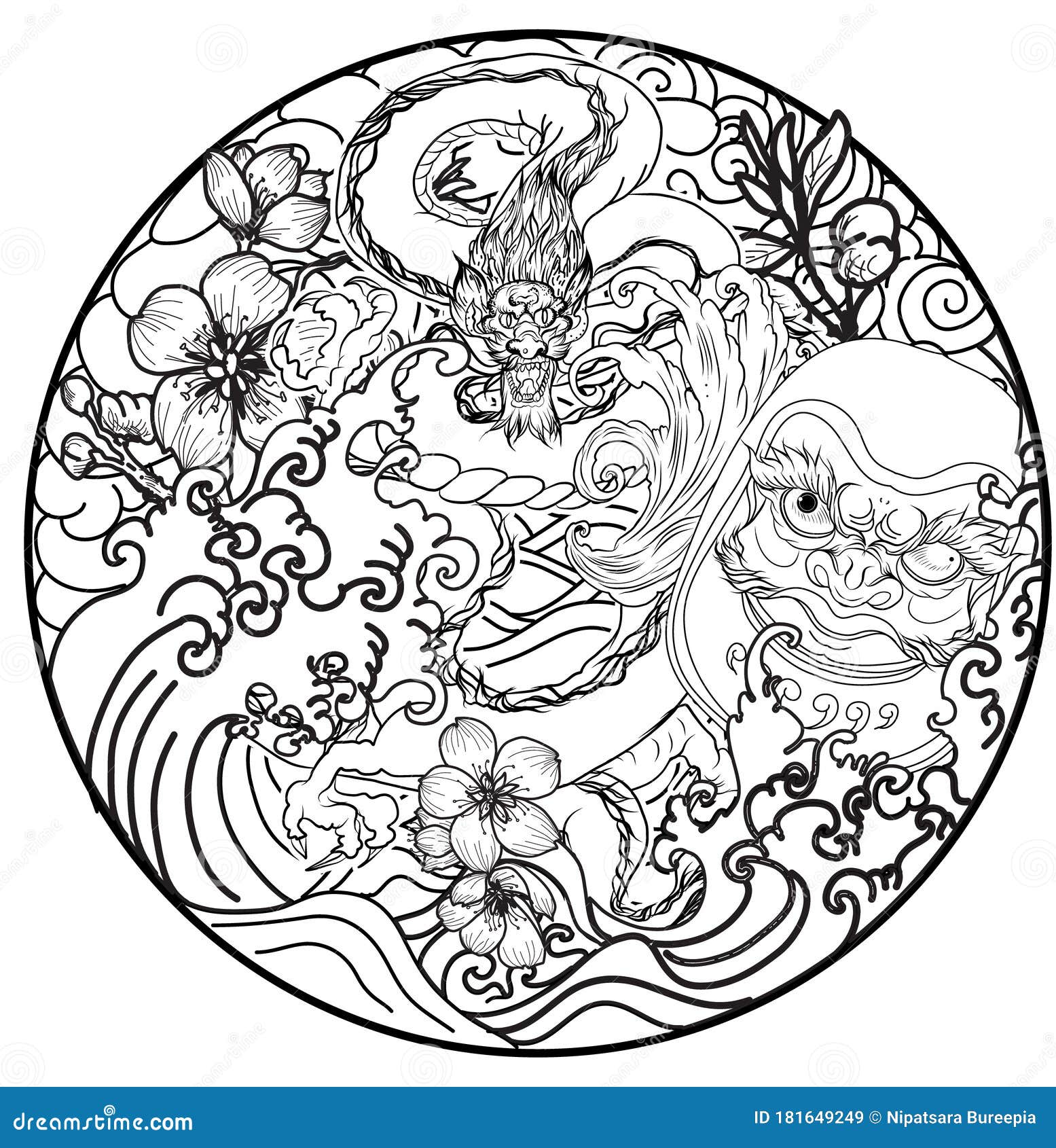 Hand Drawn Dragon Tattoo ,coloring Book Japanese Old Dragon for Tattoo. Traditional Asian Tattoo the Old Dragon Vec Stock Vector - Illustration of japan, isolated: 181649249 Hand Drawn Dragon Tattoo ,coloring Book Japanese Old Dragon for Tattoo. Traditional Asian Tattoo the Old Dragon Vec Stock Vector - Illustration of japan, isolated: 181649249