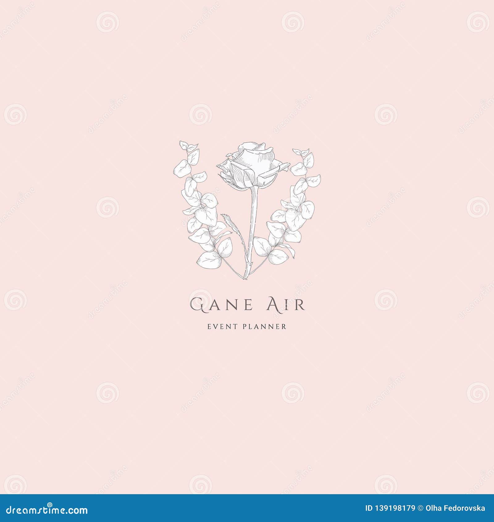  floristic feminine brand logo template.