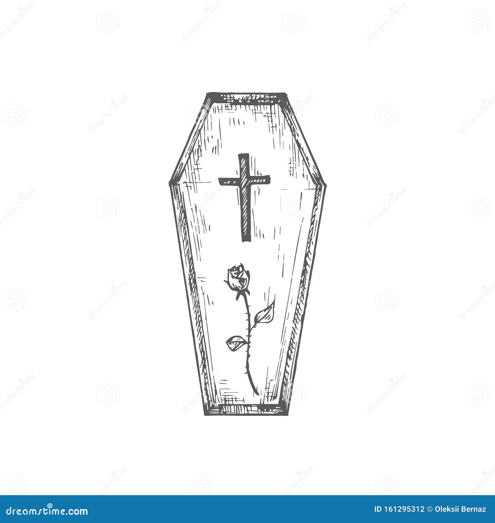 how to draw coffin
