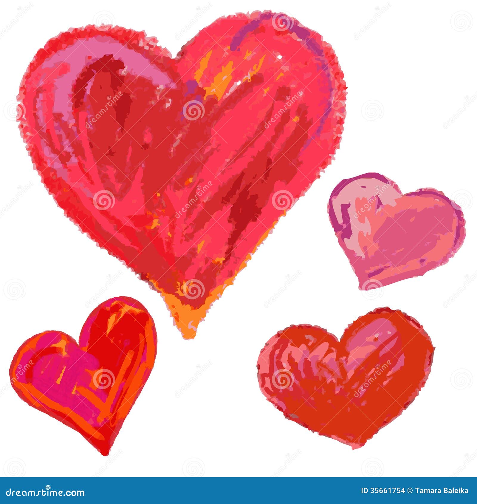 Image for heart shape doodle art