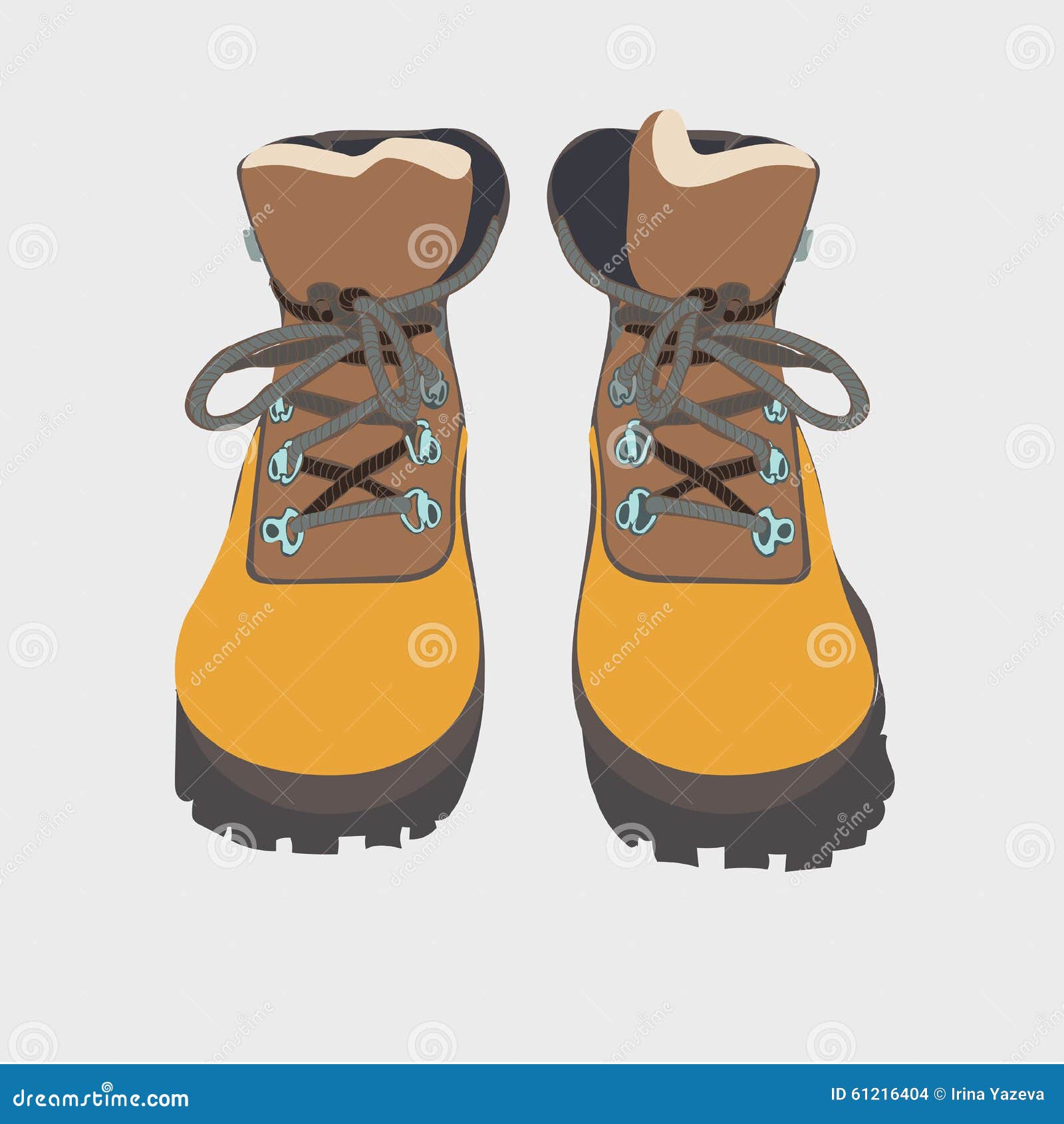 Hand Drawn Hiking Boots Vector Sketch Isolated Stock Illustration ...