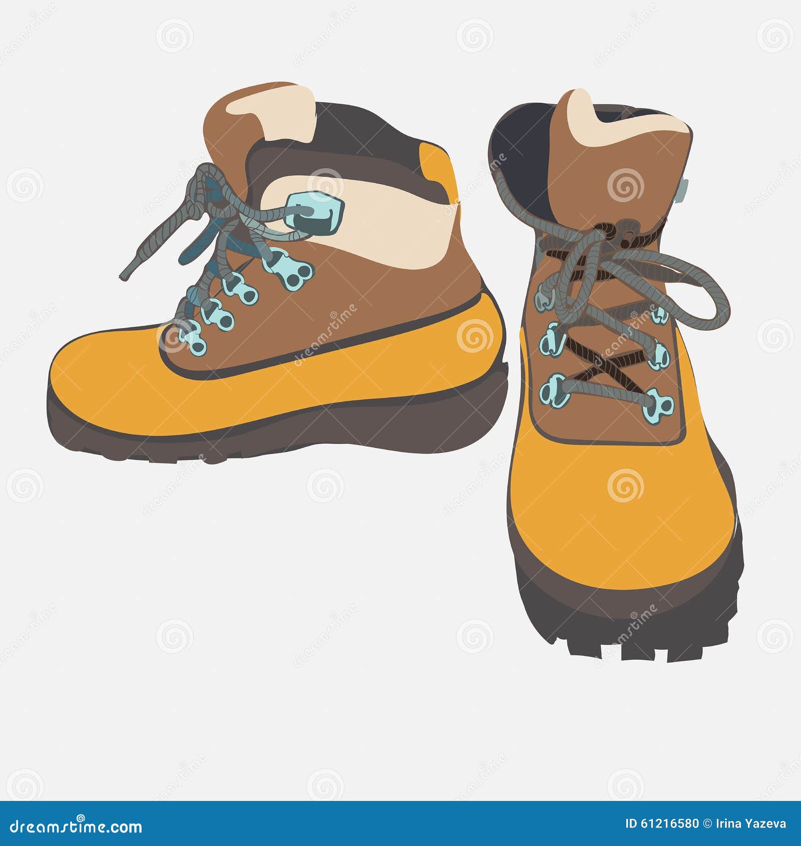 Hand Drawn Hiking Boots Vector Sketch Stock Vector - Illustration of ...