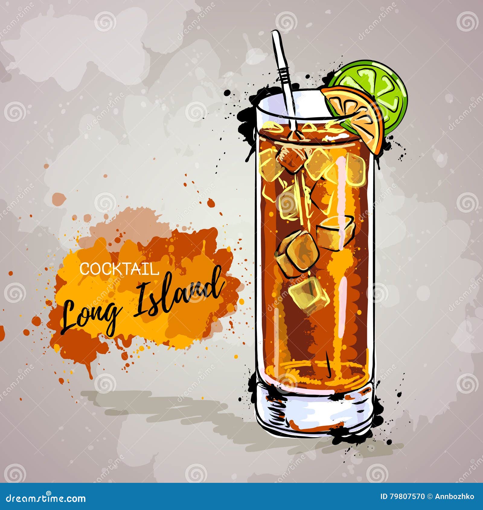 Long Island Iced Tea Or Cuba Libre Classic IBA Listed Cocktail In