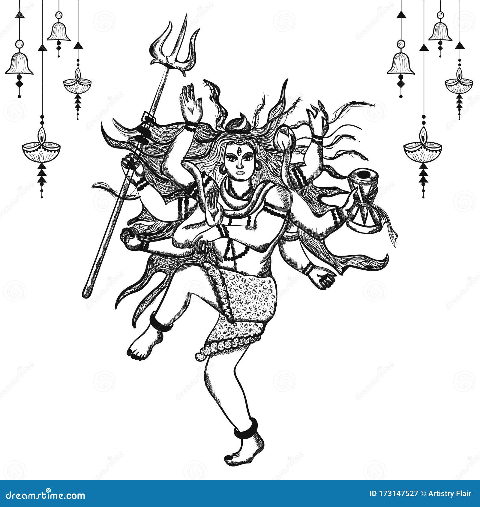 ShivaTandavDamru in 2023 | Shiva tattoo design, Shiva tattoo, Lord shiva  sketch