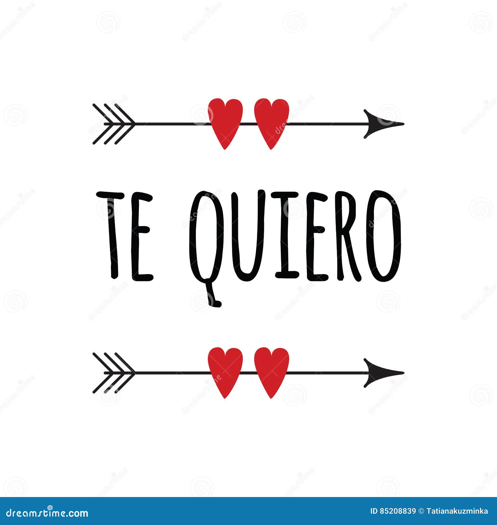 Royalty Free Illustration Download Hand Drawn Inspirational Love Quote In Spanish