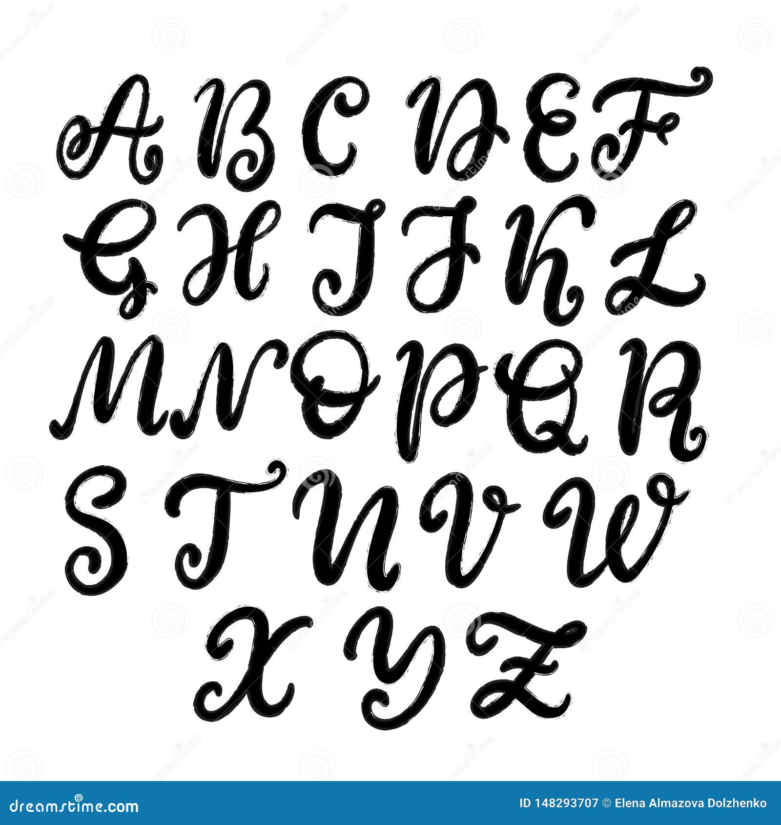 font alphabet