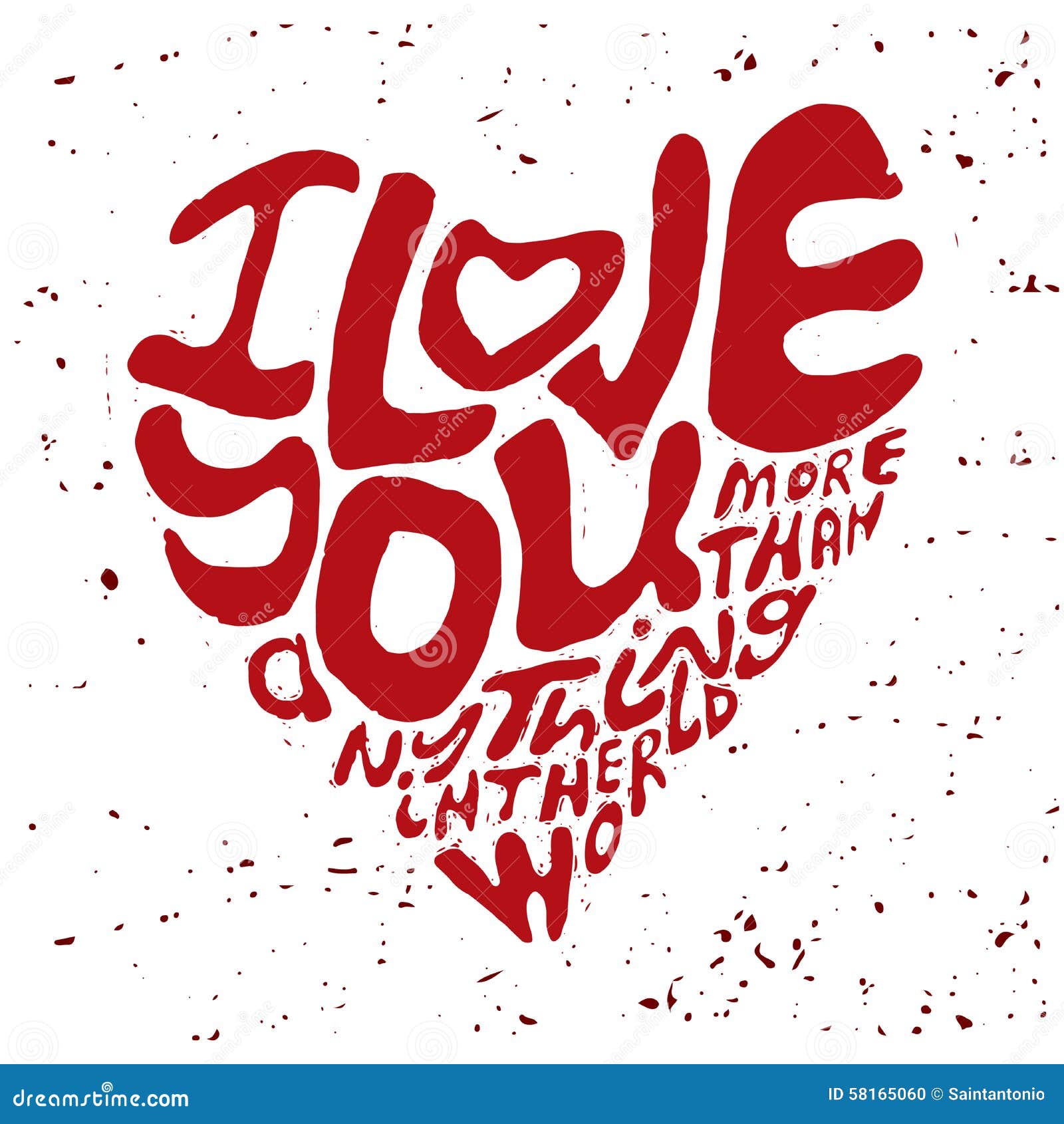 Royalty Free Vector Download Hand Drawn Lettering Romantic Inspiration Quote Text I Love You