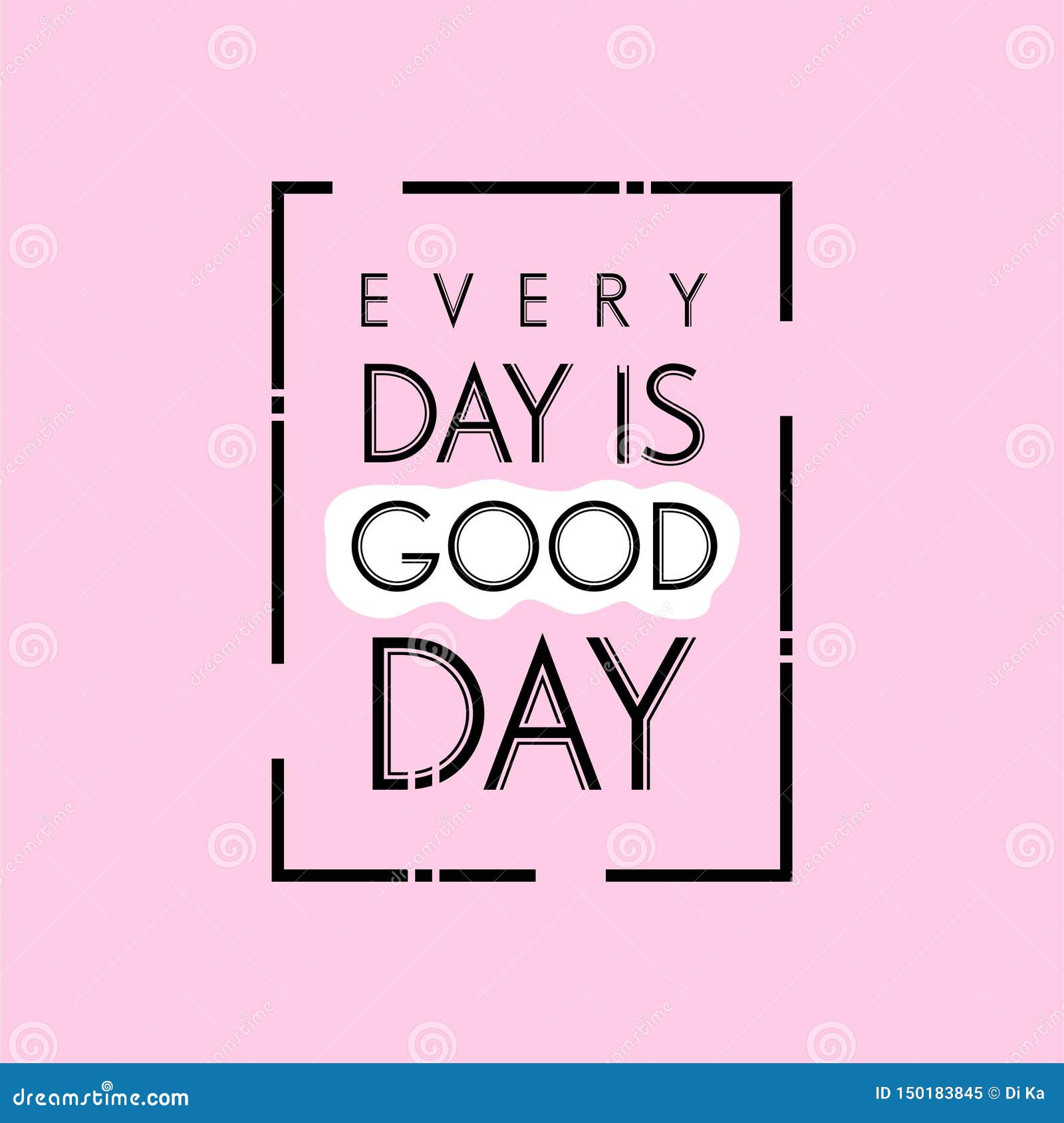 Today is a good day hand written lettering Vector Image