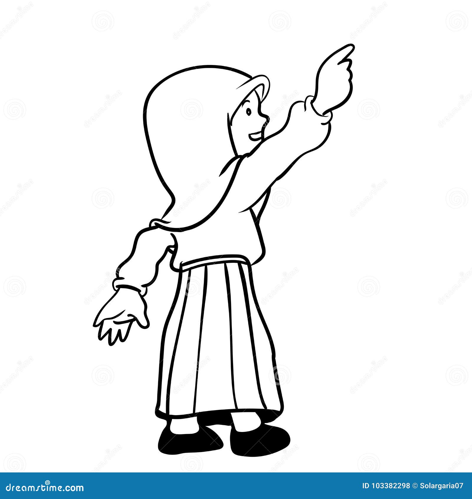 Download Cartoon Hand Pointing Vector Illustration | CartoonDealer ...