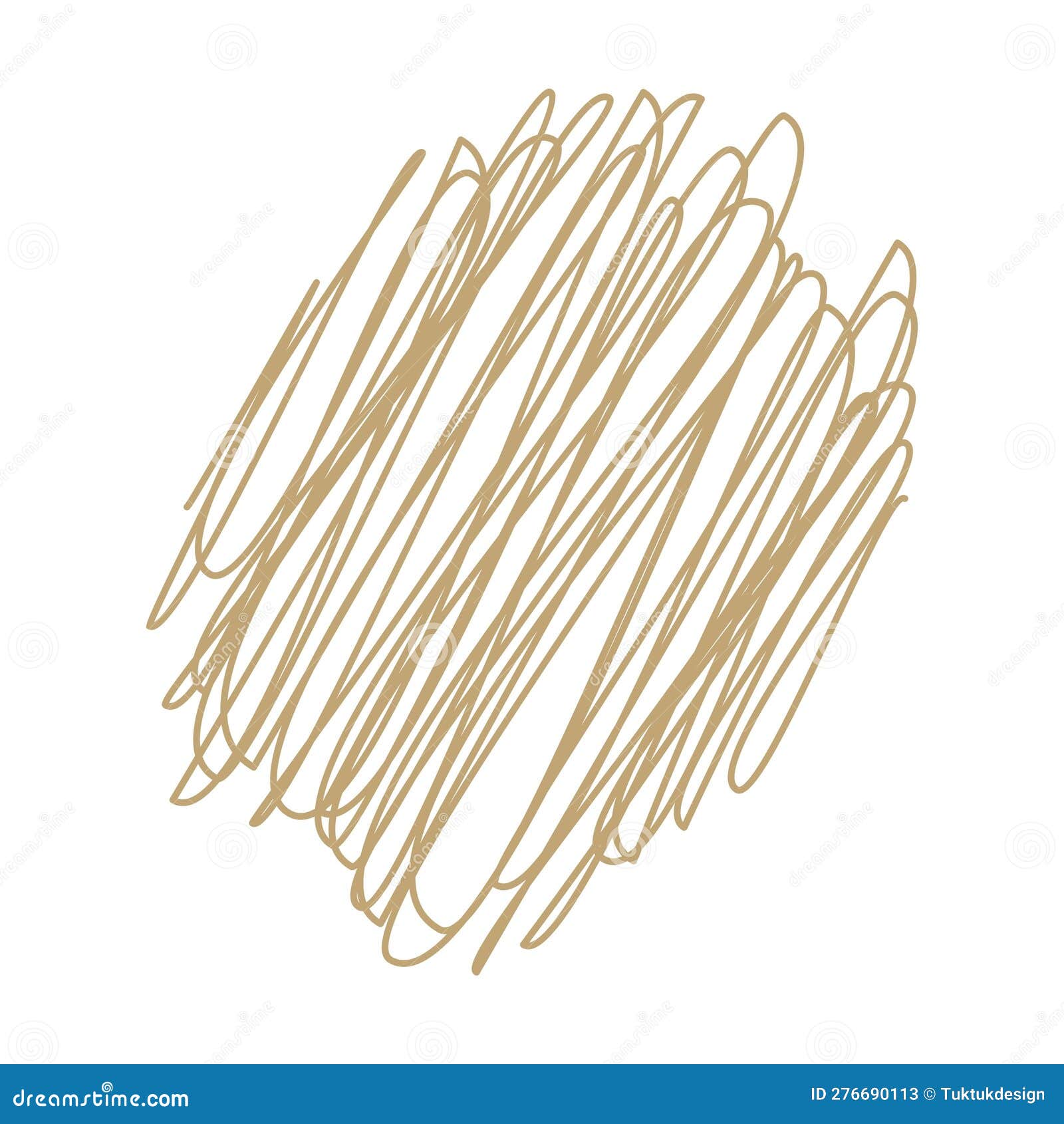 Hand Drawn Scribble Doodle Sketch Element Pencil Art Design Outline