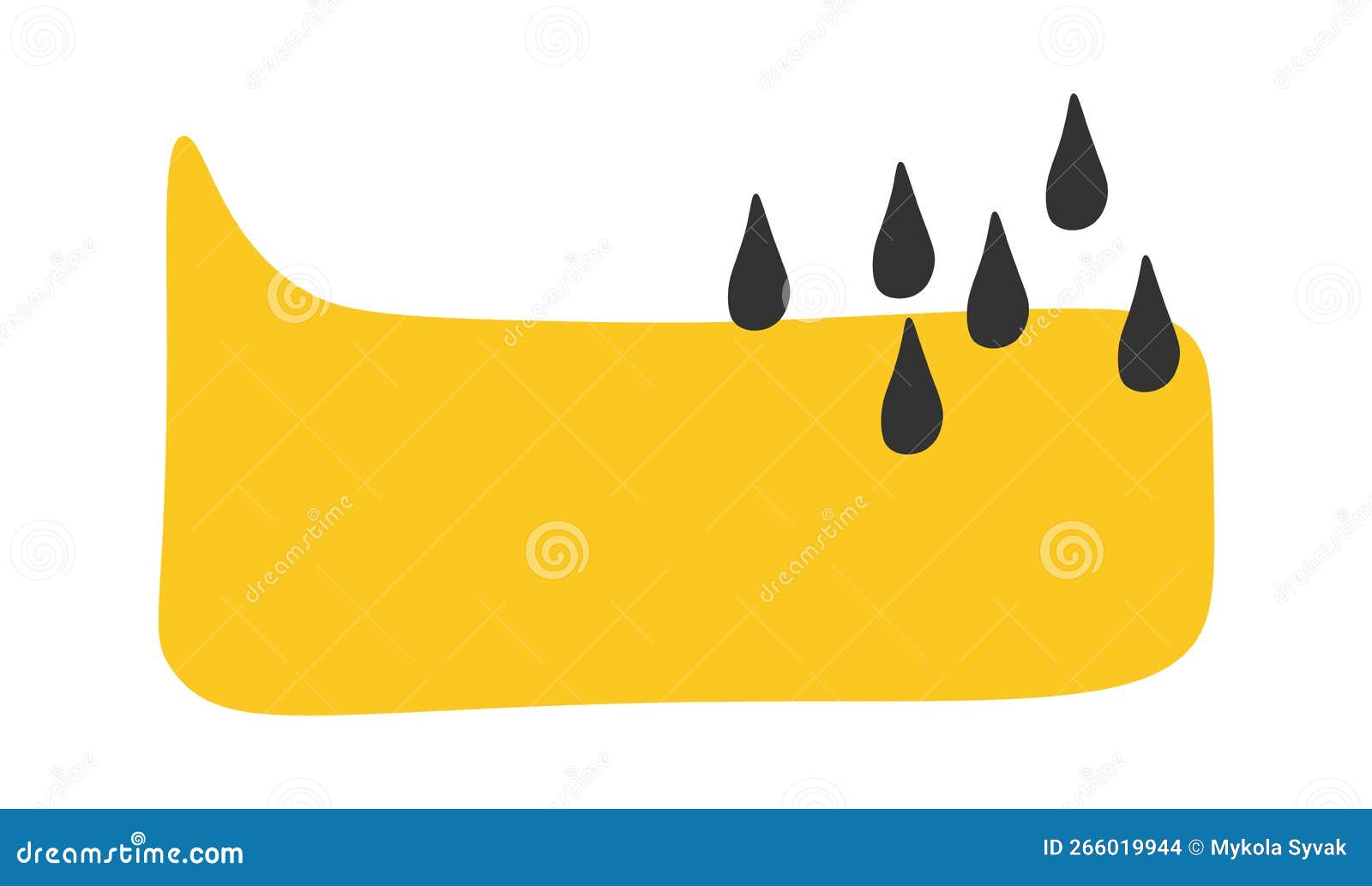 Hand Drawn Shape Flat Icon Simple Square Communication Cloud Stock