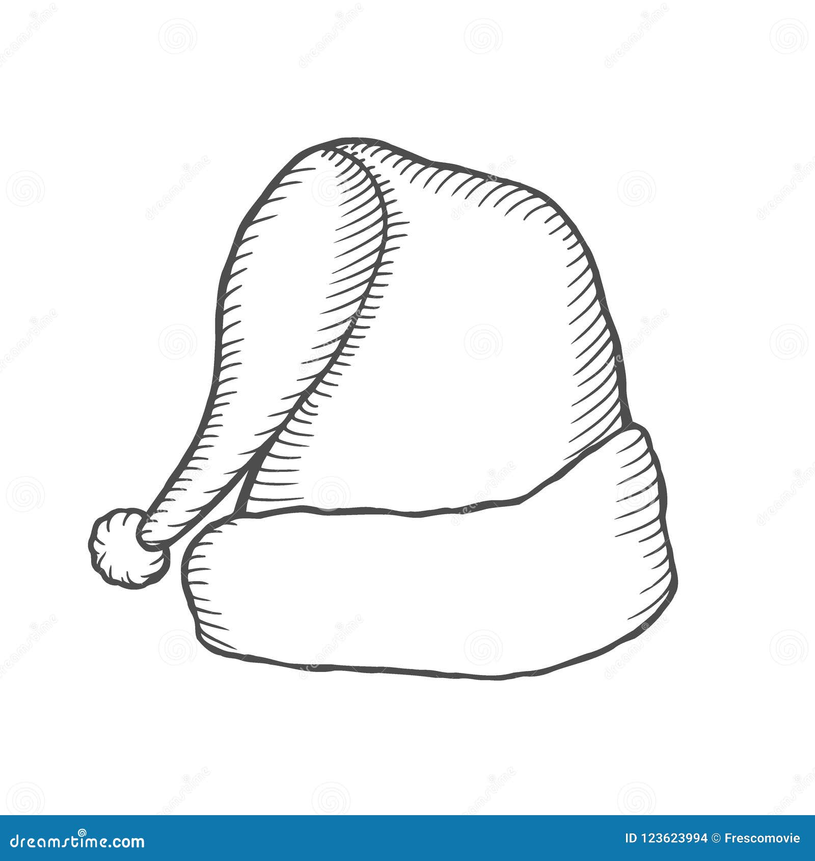 Santa Cap Vector Illustration Coloring Book Pages Isolated On White  Christmas Claus Red Hat Vector Drawing Cartoon Stock Illustration -  Download Image Now - iStock
