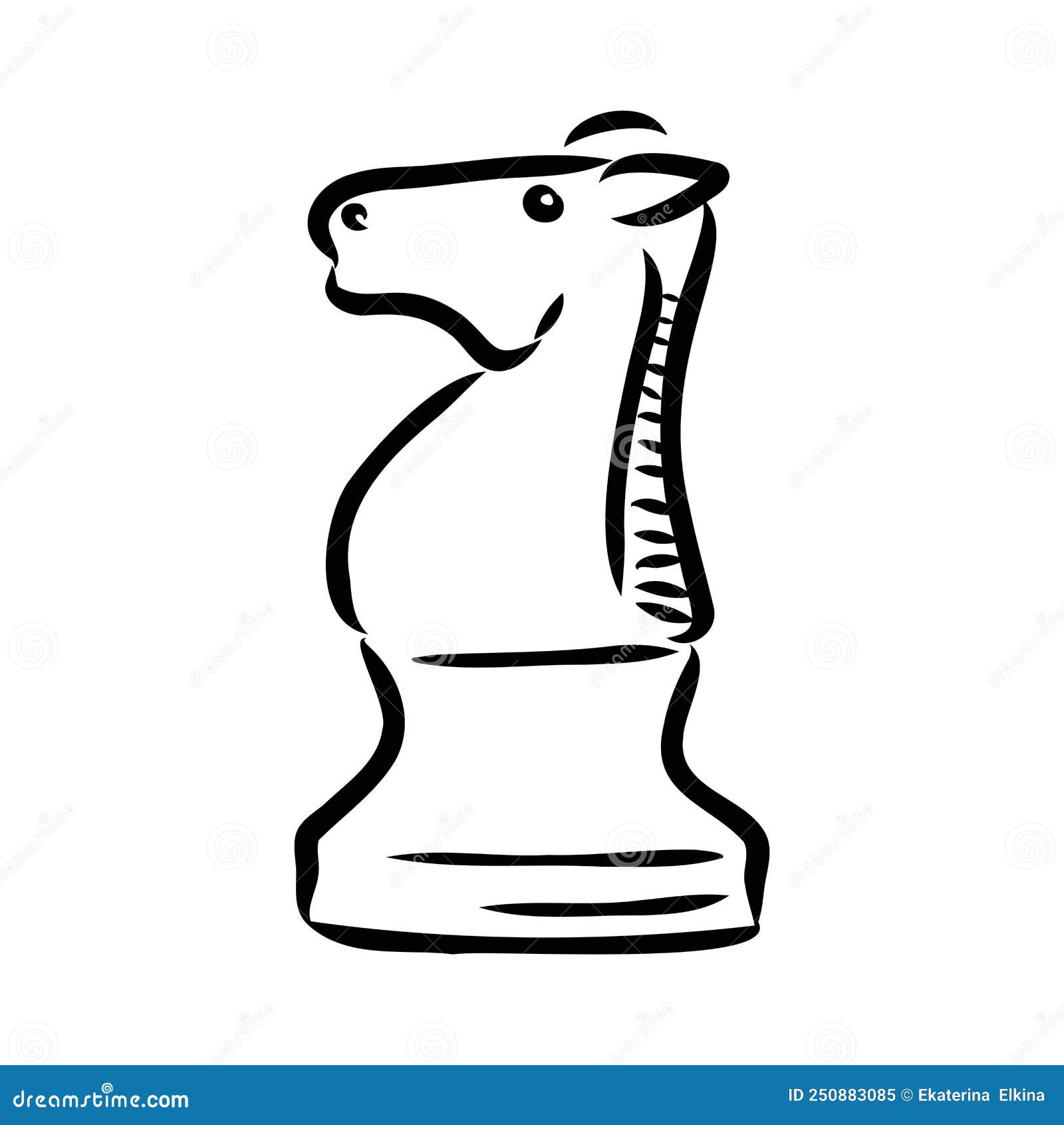 Handdrawn Sketch Set Chess Pieces Vector Stock Vector (Royalty