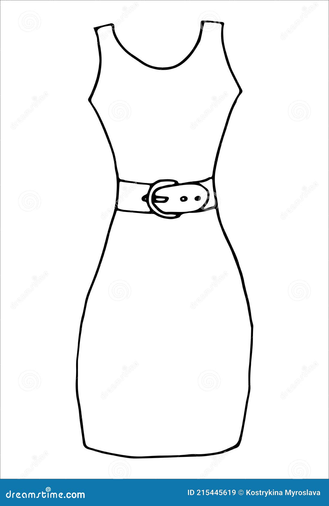 Dummy dress hand drawing illustration vector Stock Vector by  ©konekotanya.gmail.com 113186214