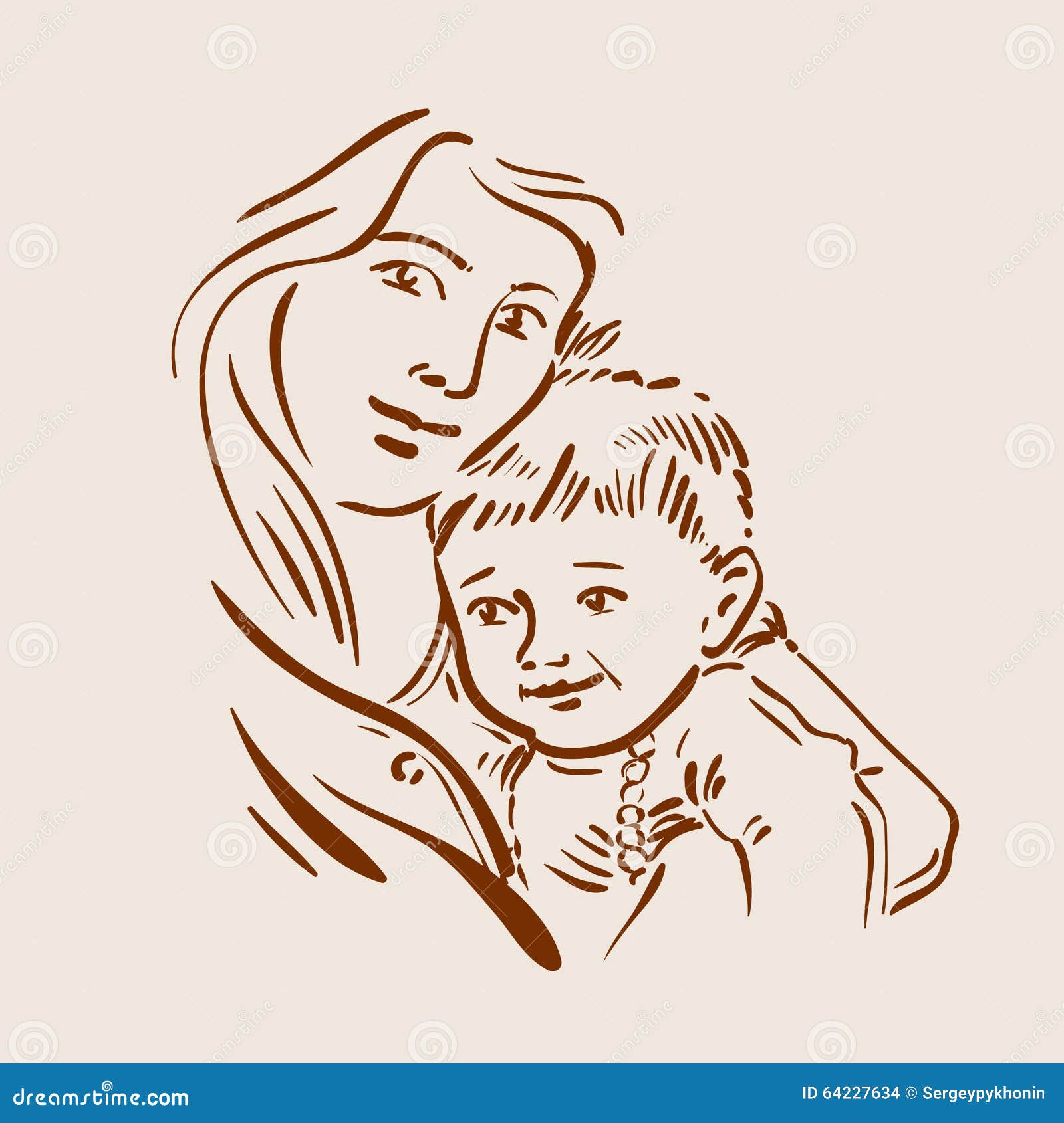 mother and baby Pencil drawing / motherdaysdrawing - YouTube
