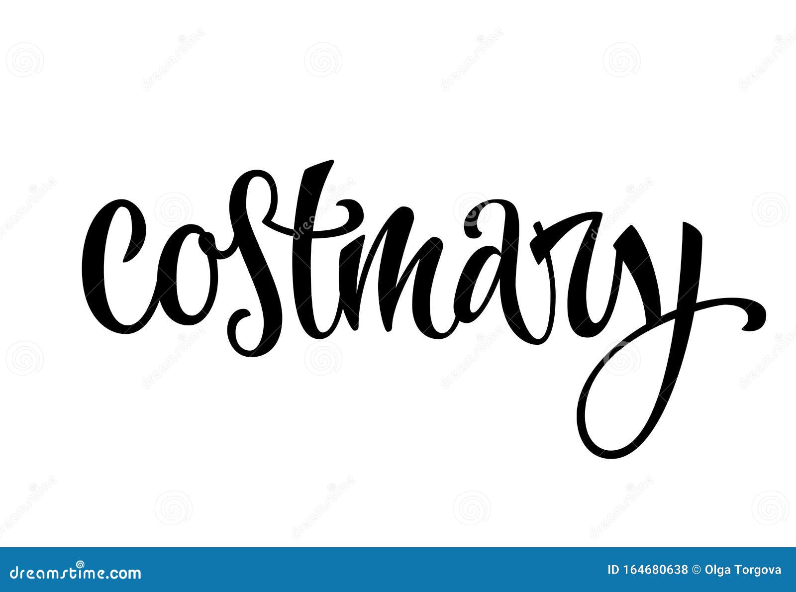 hand drawn spice label - costmary.