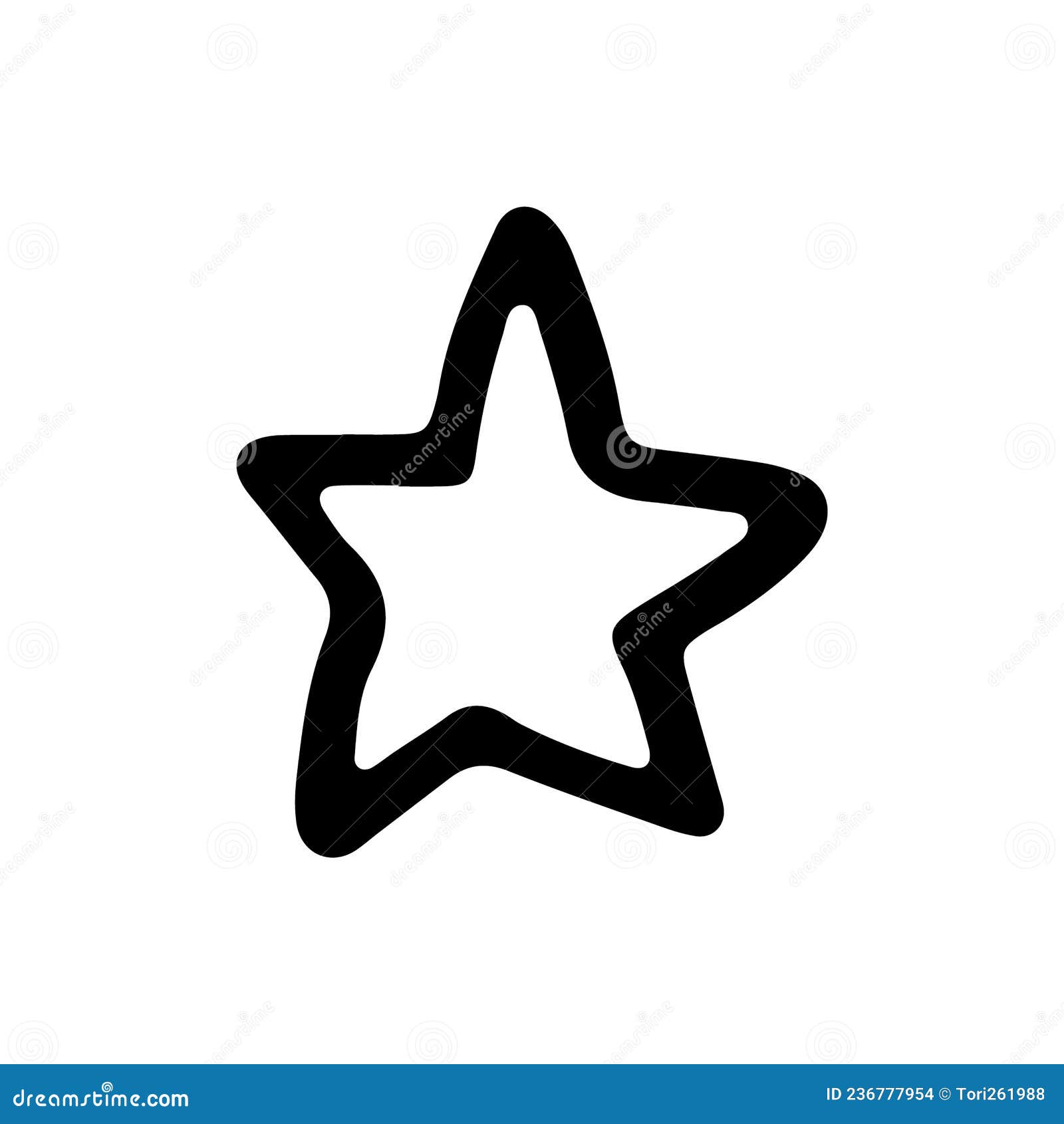 Hand Drawn Stars. Doodle Star Vector Illustrations. Stock Vector