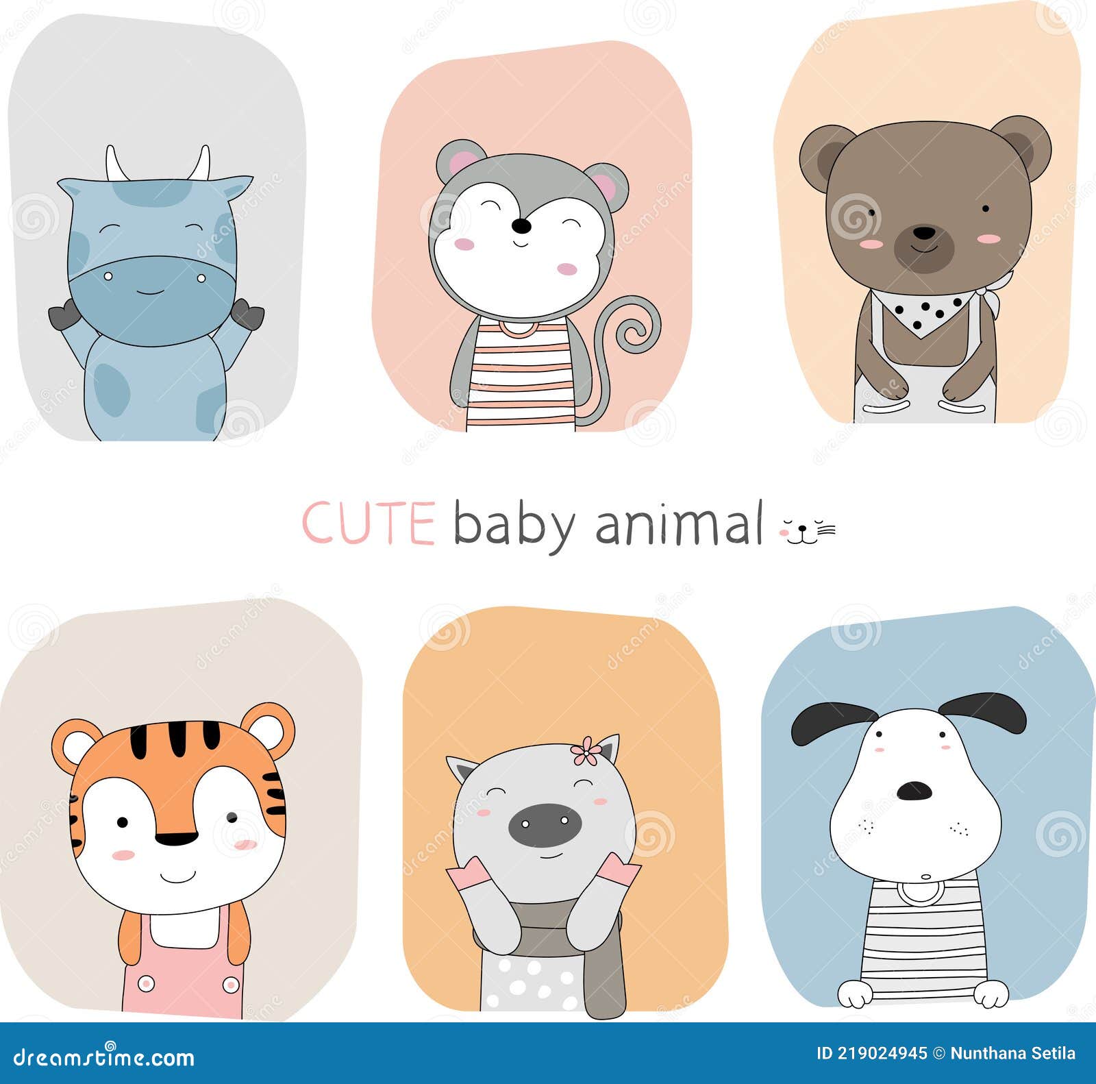 Baby Farm Animal Sketches - Bundle - Love Your Space