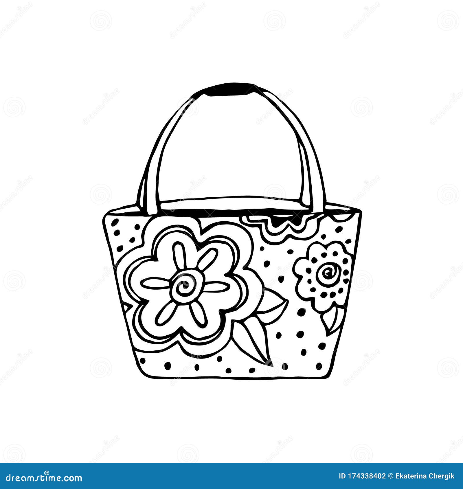 Doodle briefcase icon. Office bag sketch isolated on white background.  Vector illustration Stock Vector Image & Art - Alamy