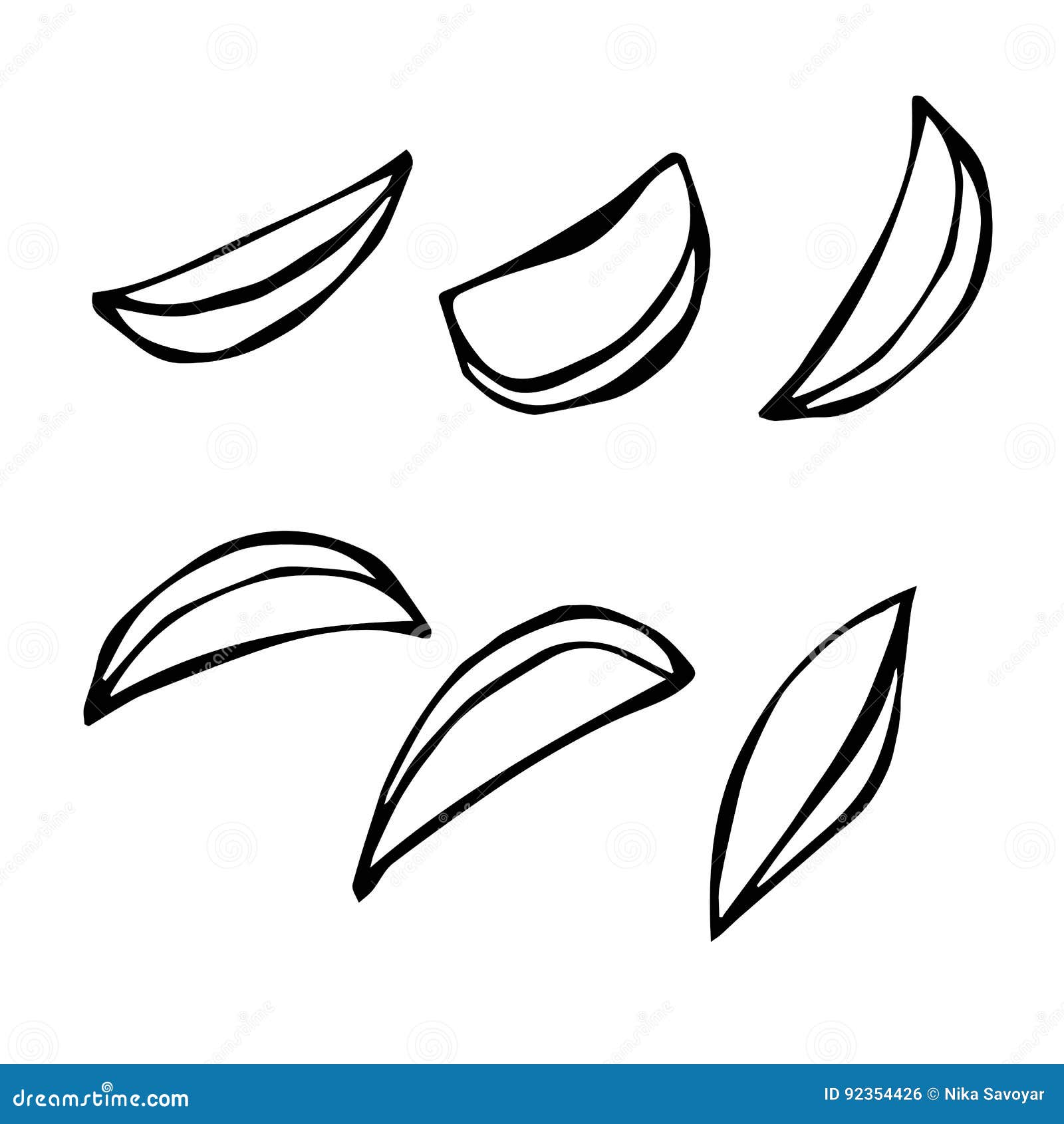 Hand Drawn Vector Illustration of Potato Wedges Stock Vector