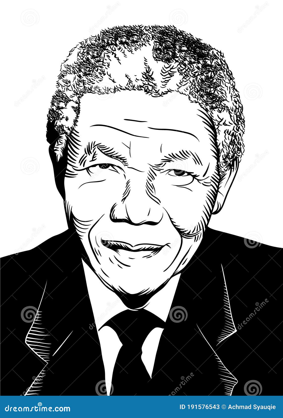 Figure drawing Art Portrait Sketch, Nelson Mandela, white, monochrome, head  png | PNGWing