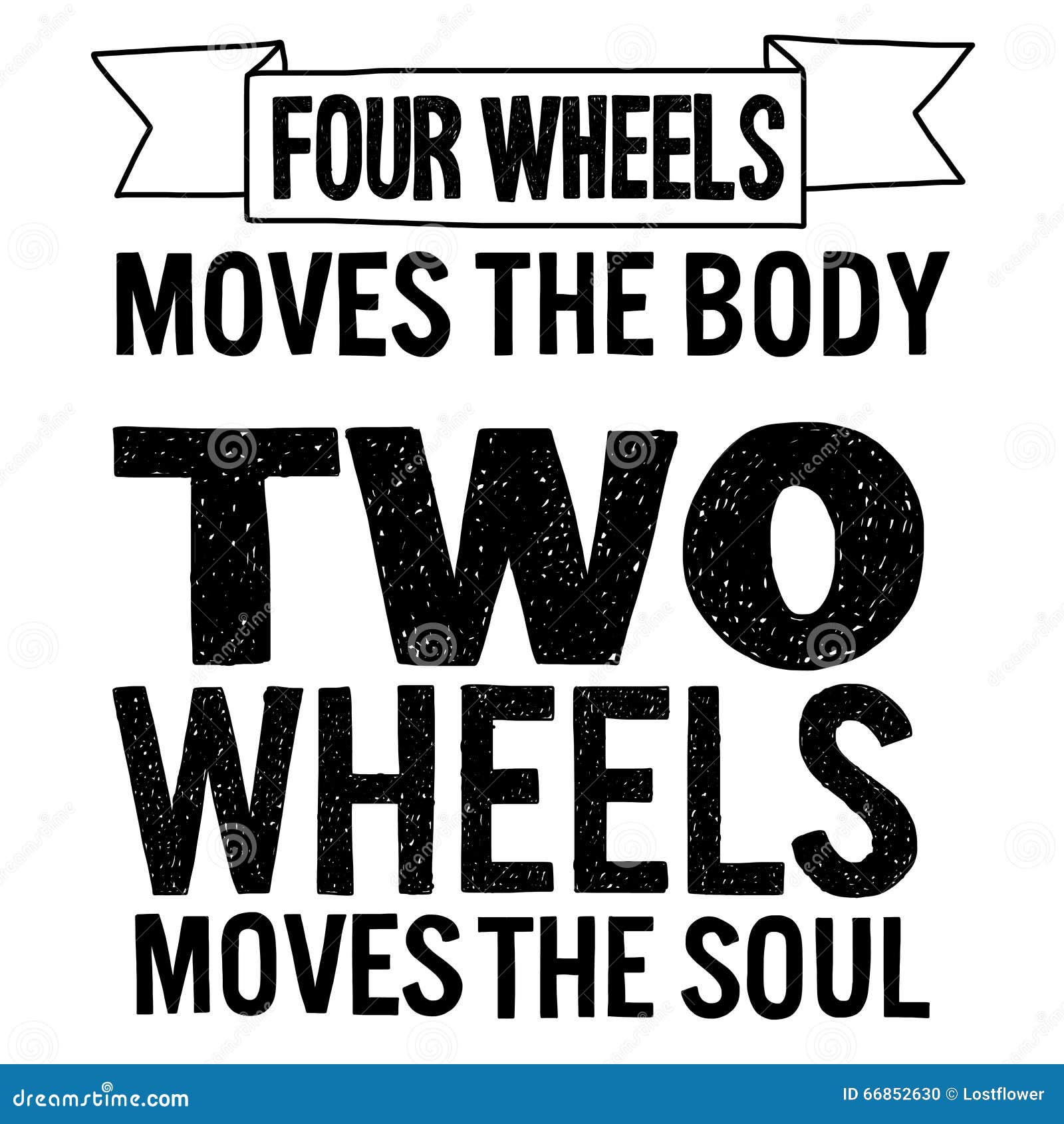 Download Hand Drawn Vector Quote About Bikers Stock Vector ...