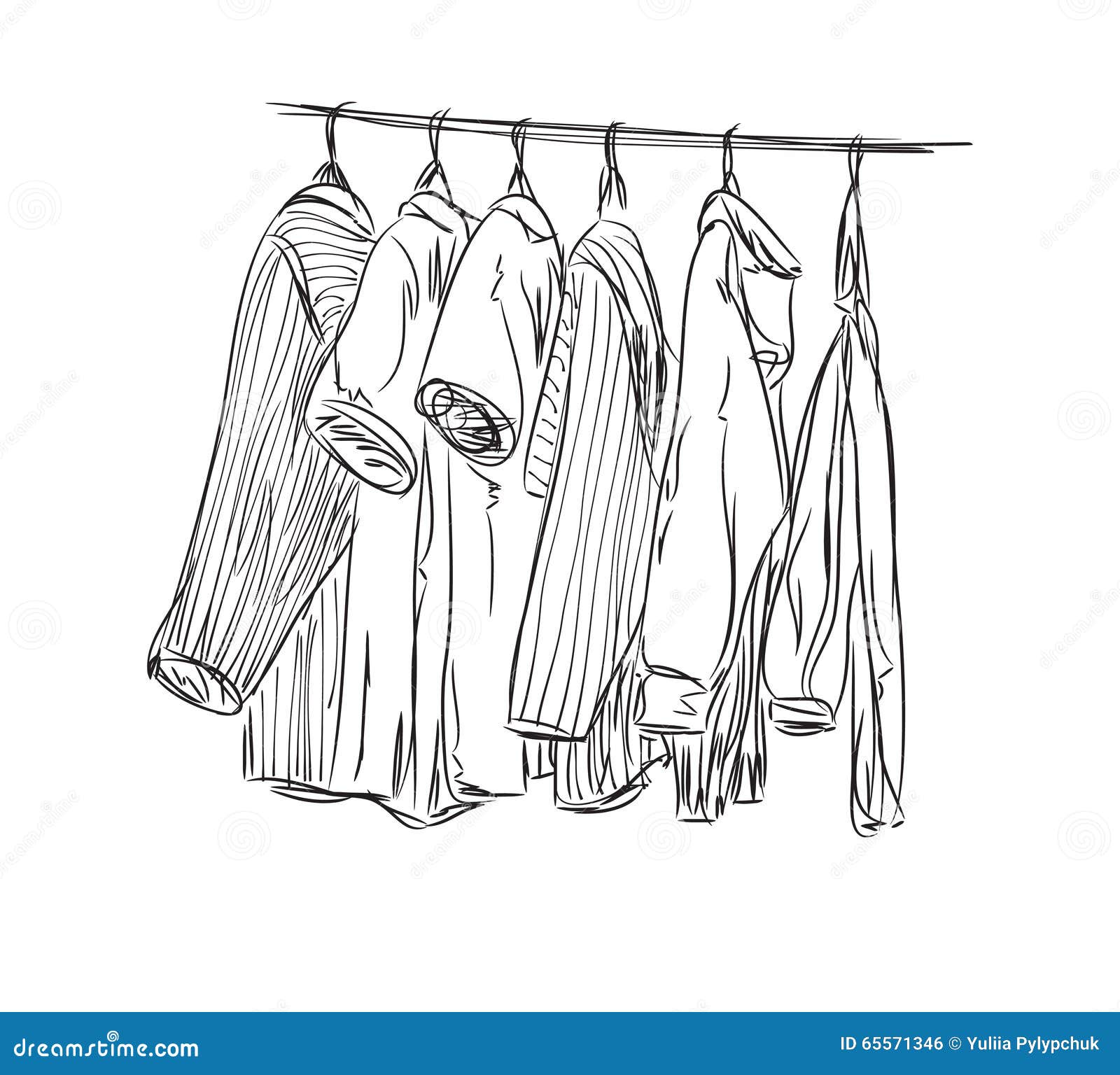 clipart of clothes hanging in a closet - photo #36