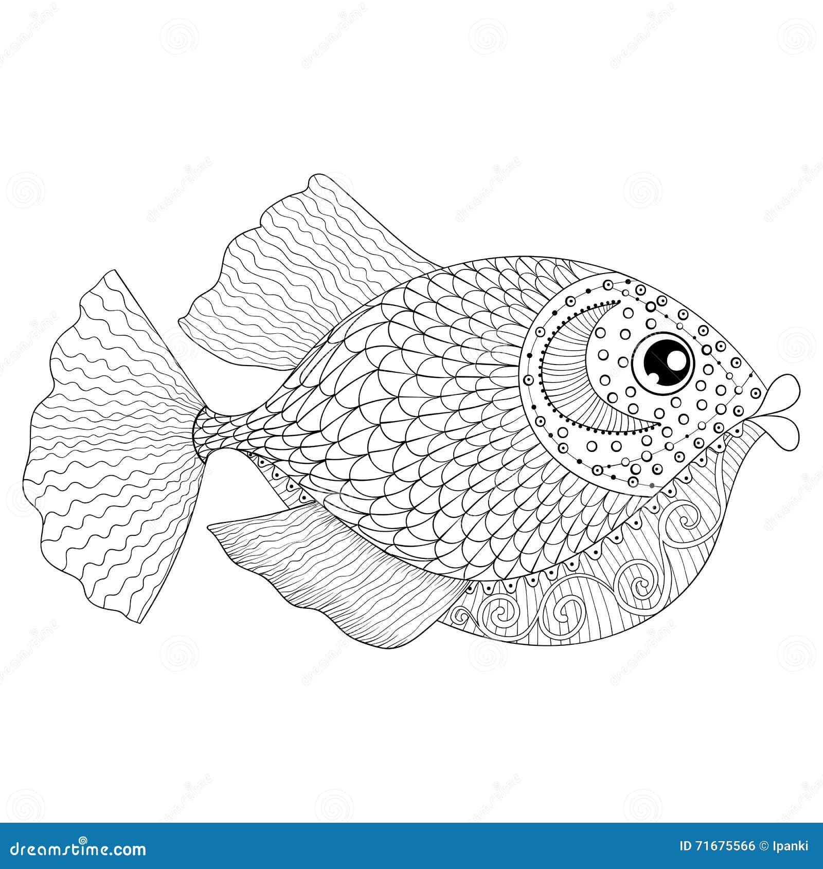 Fish Adult Coloring Stock Illustrations – 3,283 Fish Adult