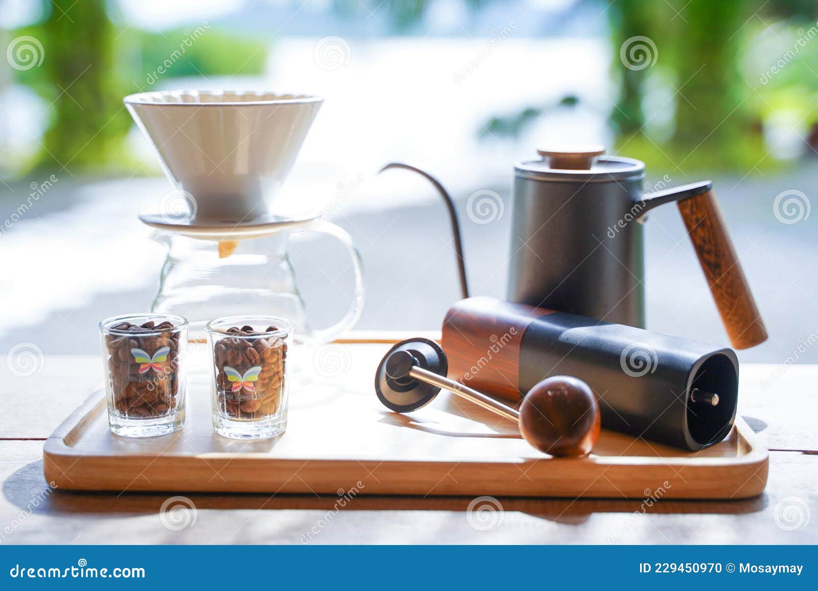Hand Drip Coffee Set for Brew at Home Stock Photo Image of mashed
