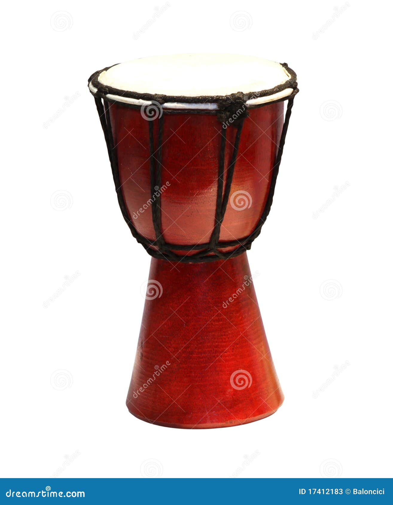 Hand drum stock image. Image of isolated, path, wood 17412183