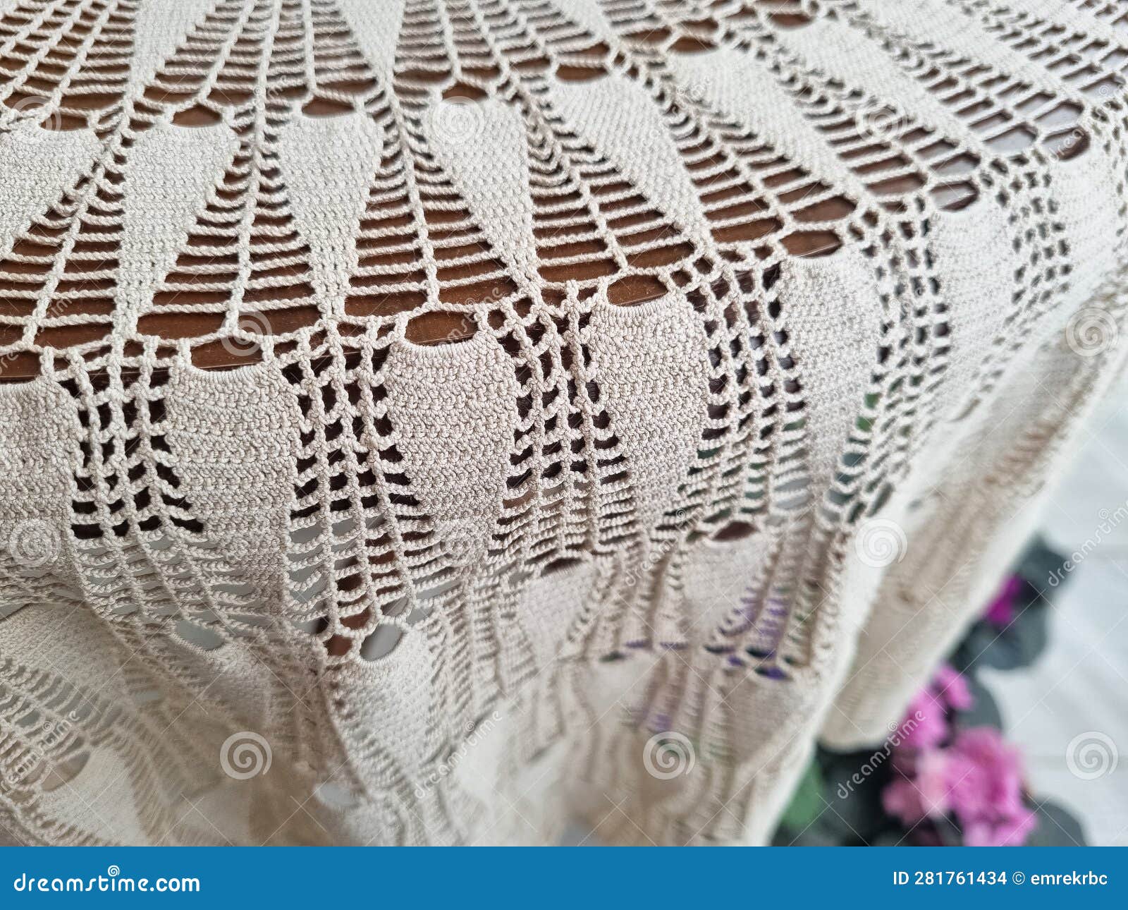 hand embroidered lace tablecloth