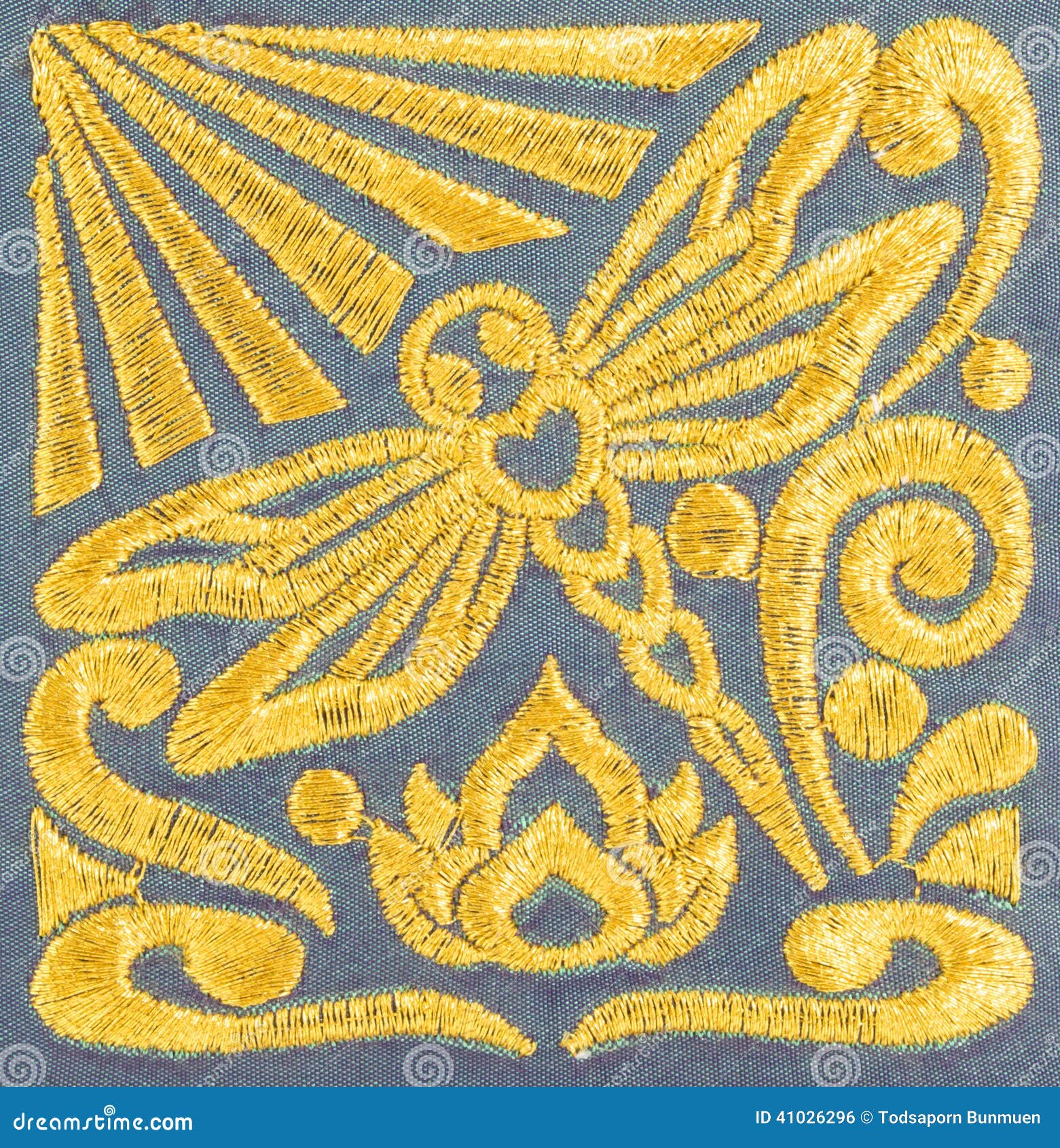 Hand embroidery pattern stock photo. Image of material 41026296