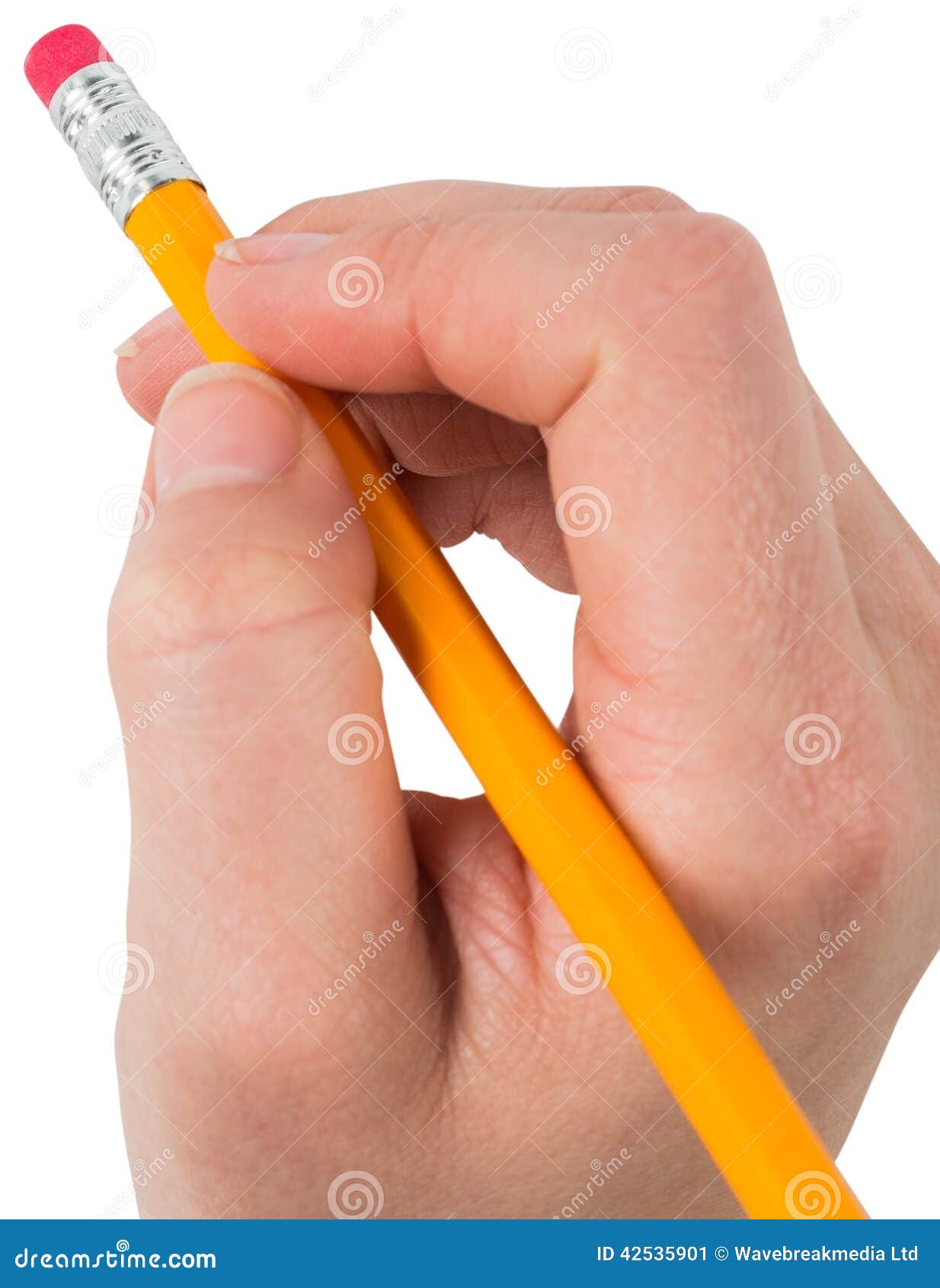 hand erasing with pencil eraser
