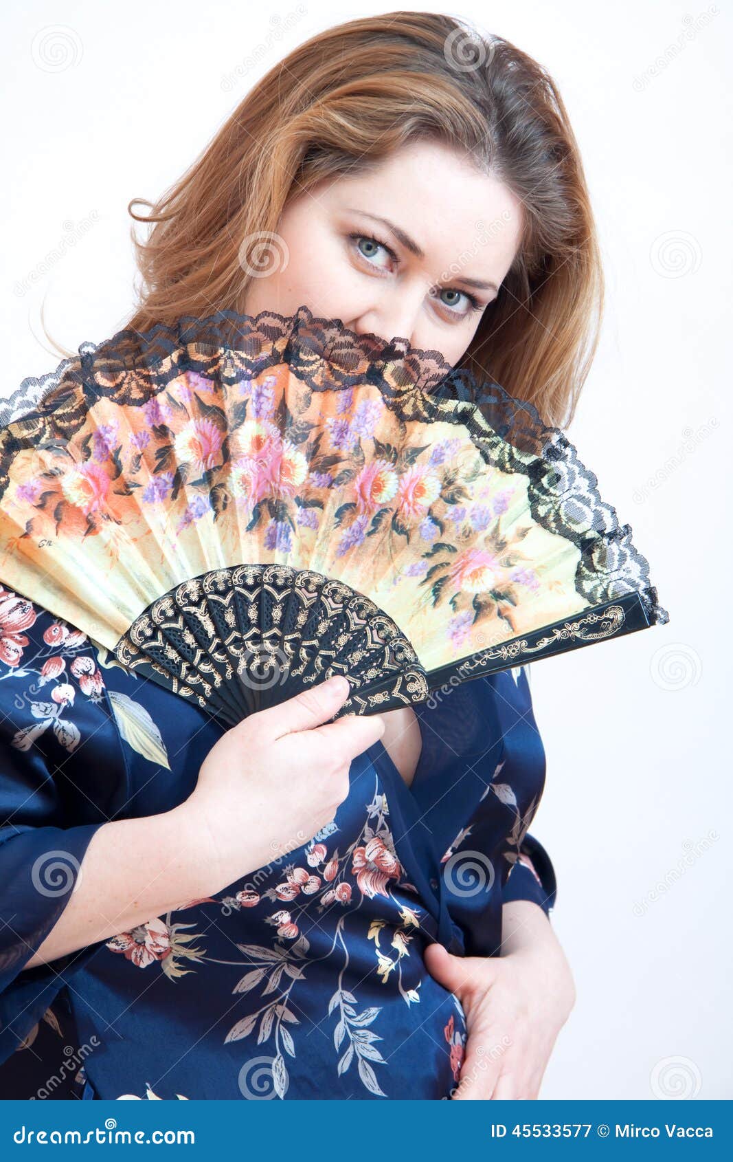 Hand fan stock image. Image of hand, holding, woman, blond 45533577