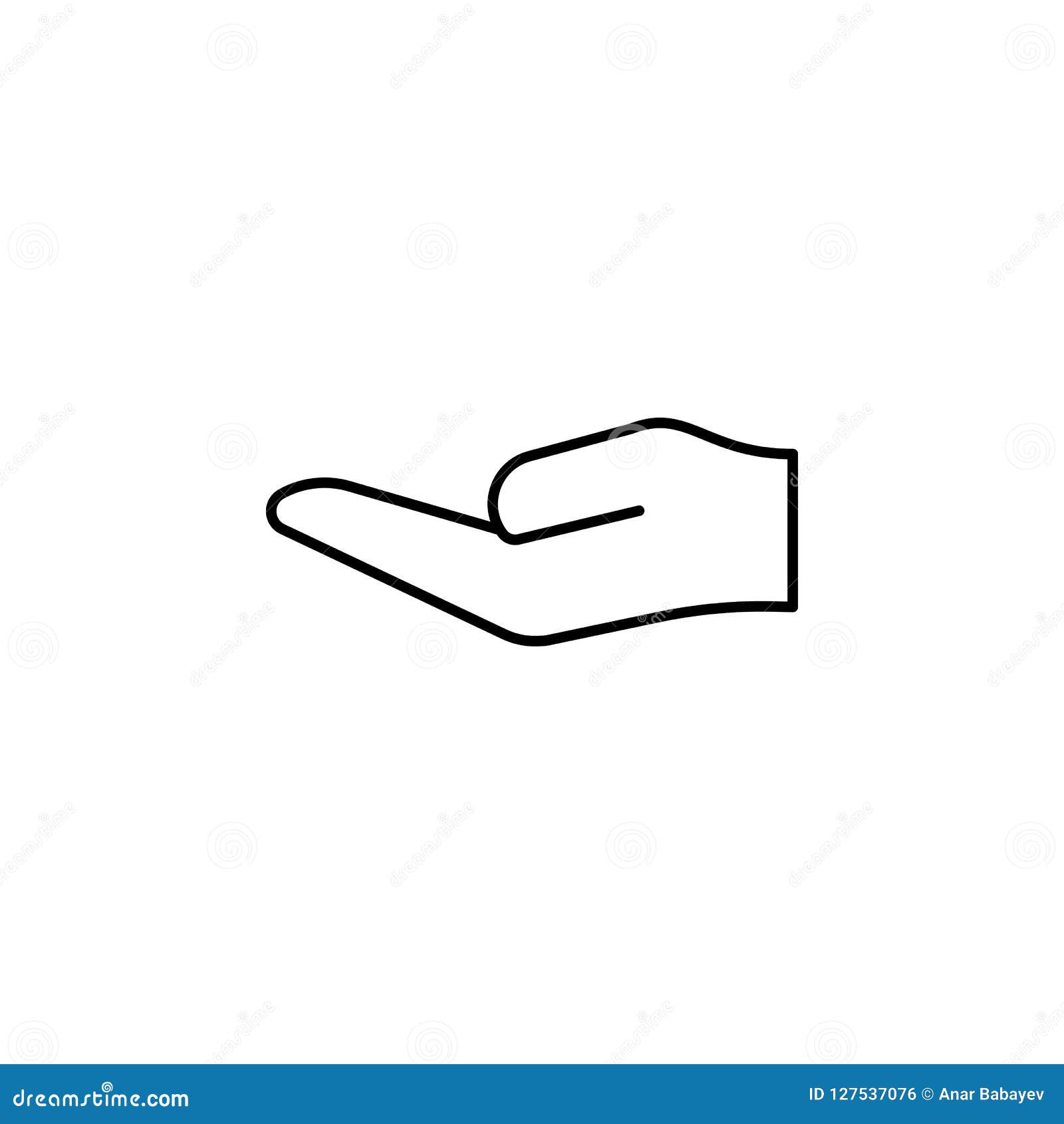Hand Finger Take Give Arm Outline Icon Element Of Simple Icon For Websites Web Design Mobile App Info Graphics Signs And Stock Illustration Illustration Of Design Hold 127537076