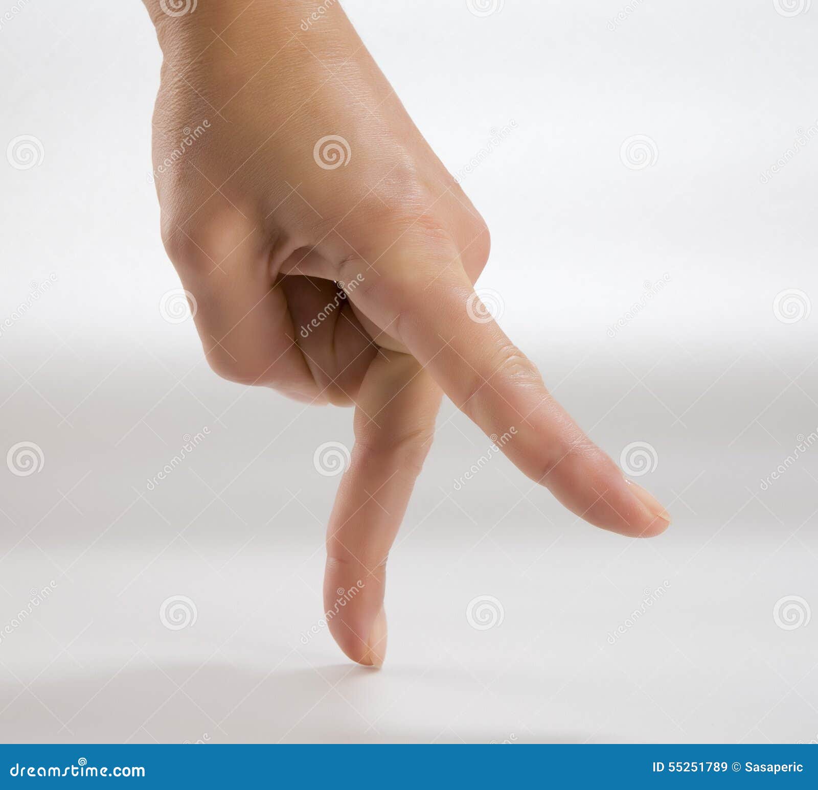 Hand finger walking stock image. Image of isolated, walking 55251789