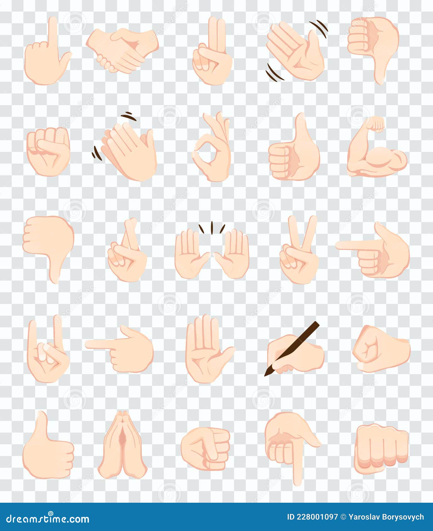 Handshake emoji gesture vector isolated icon illustration. Handshake  gesture icon Stock Vector