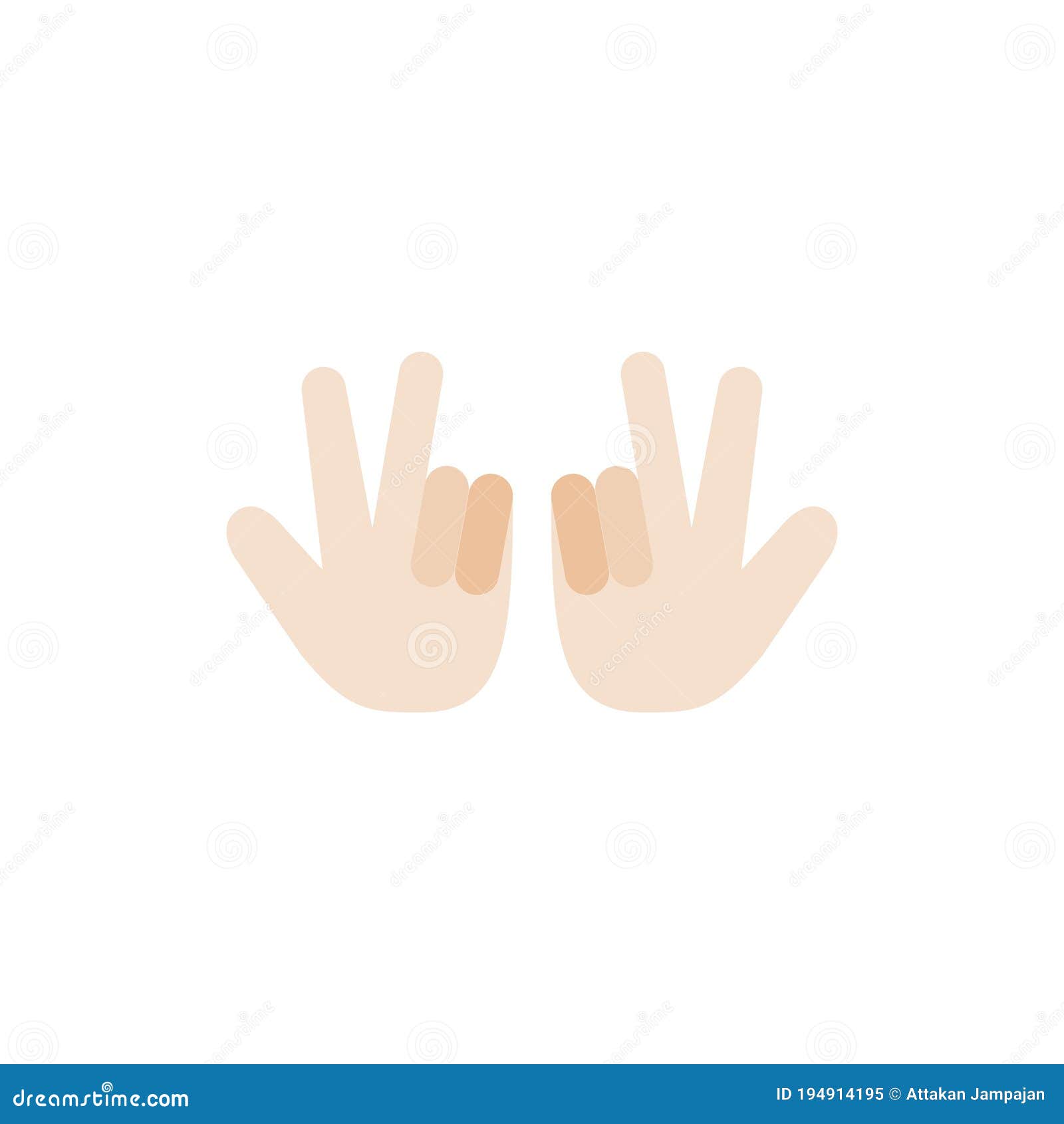 Hip hop finger gesture Stock-Vektorbilder