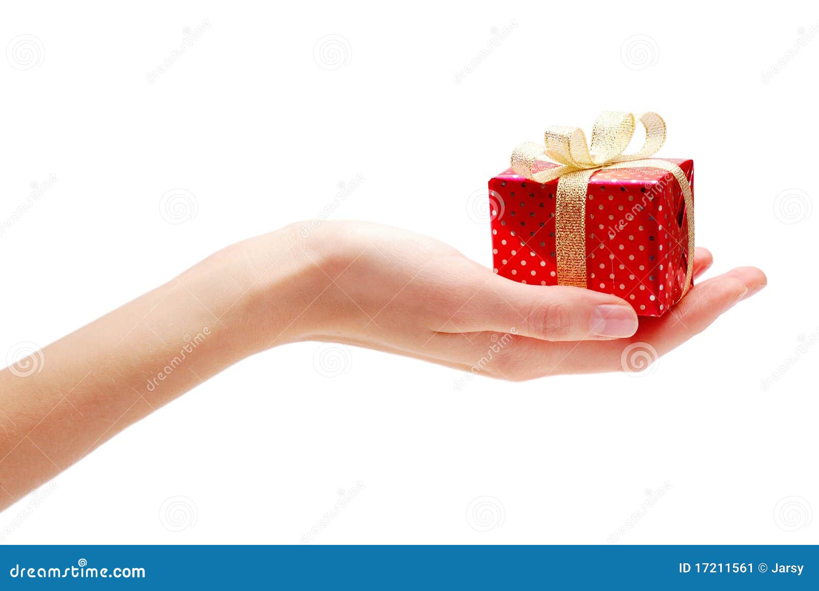 Hand and gift stock image. Image of couple, gift, little 17211561