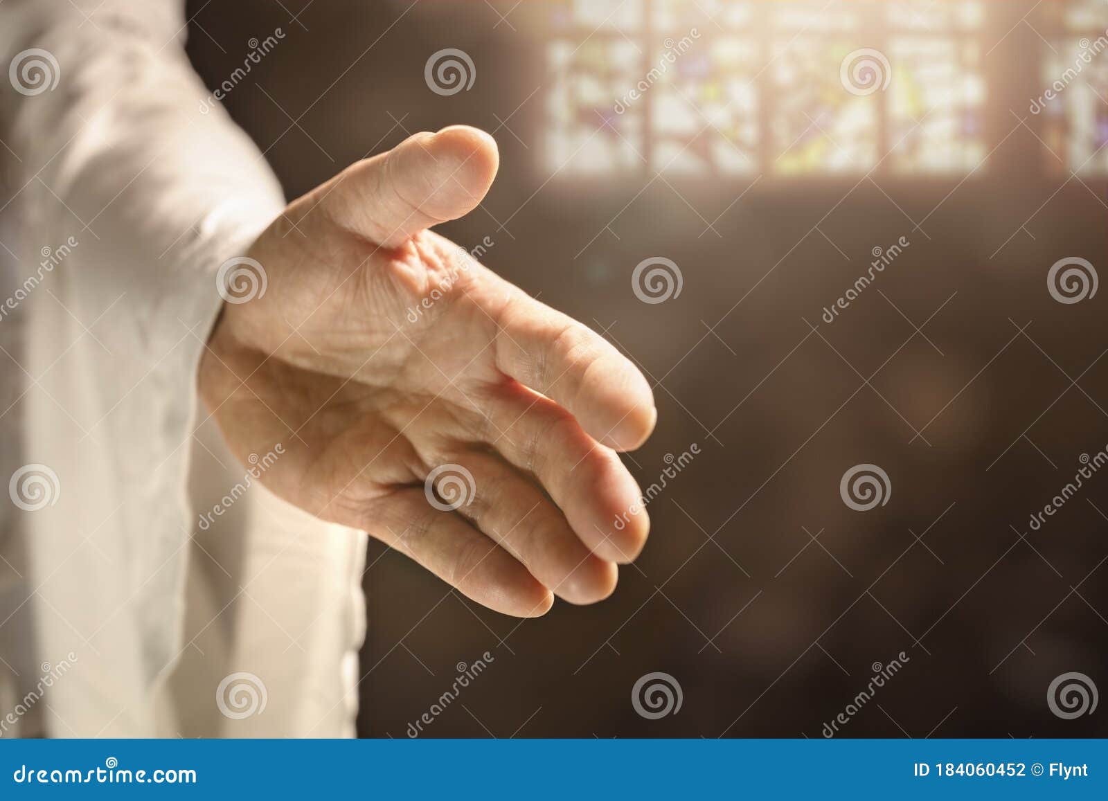 Details about   HAND OF JESUS Reprint Jesus Christ Putting Out His Hand For Those That Believe P 