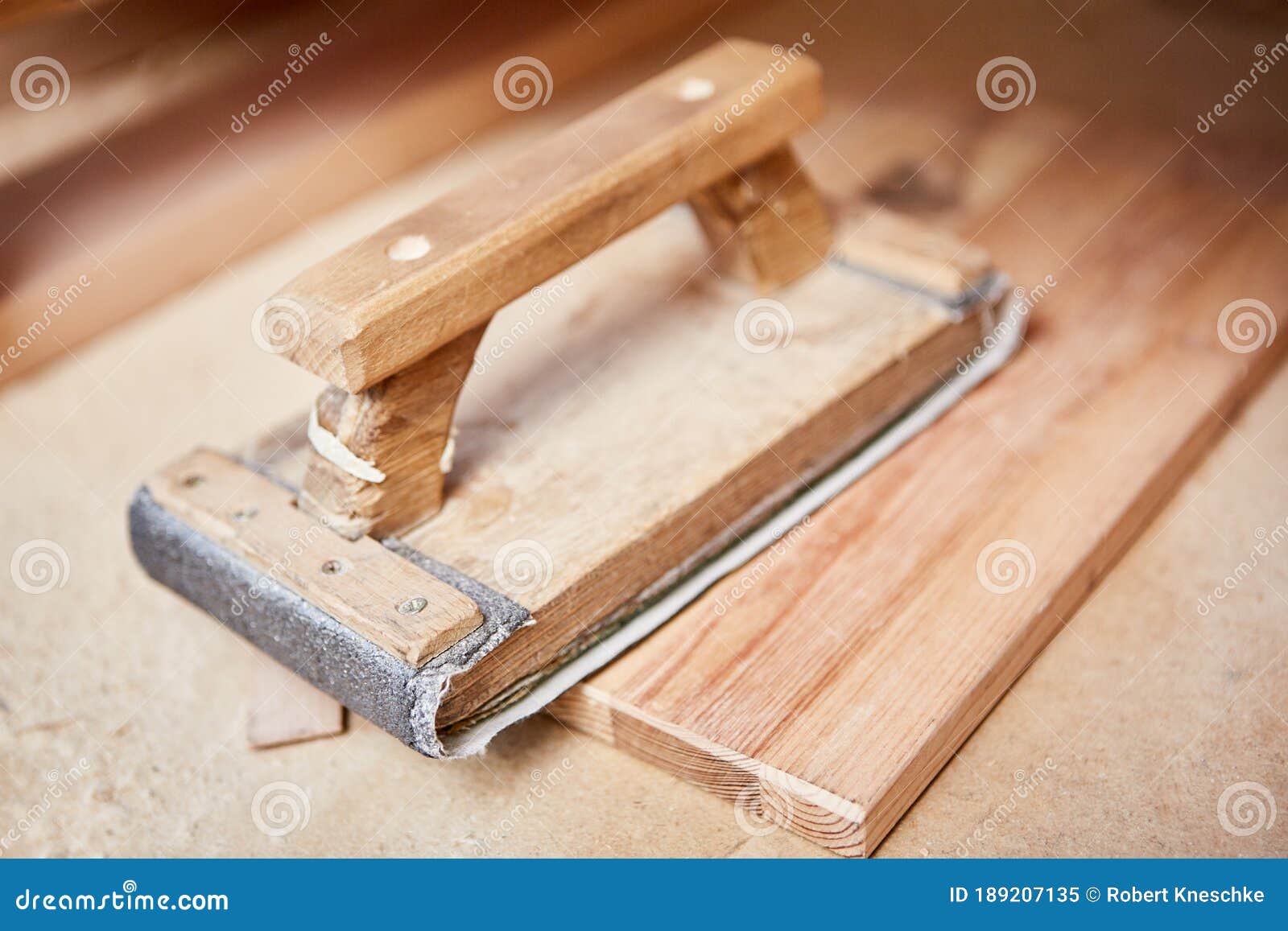 Hand Grinder with Sandpaper As a Hand Tool Stock Image Image of