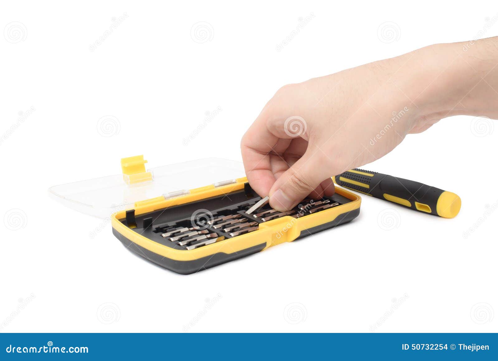 Hand Hold Variable Screwdriver Stock Photo Image of install, metallic