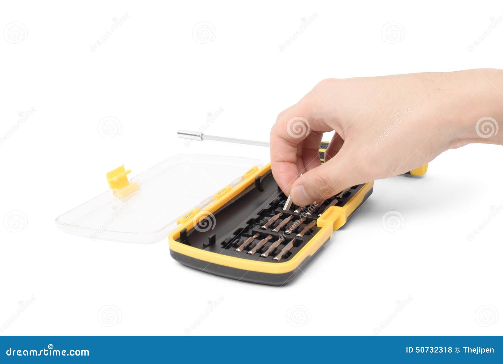 Hand Hold Variable Screwdriver Stock Photo Image of holding, driver
