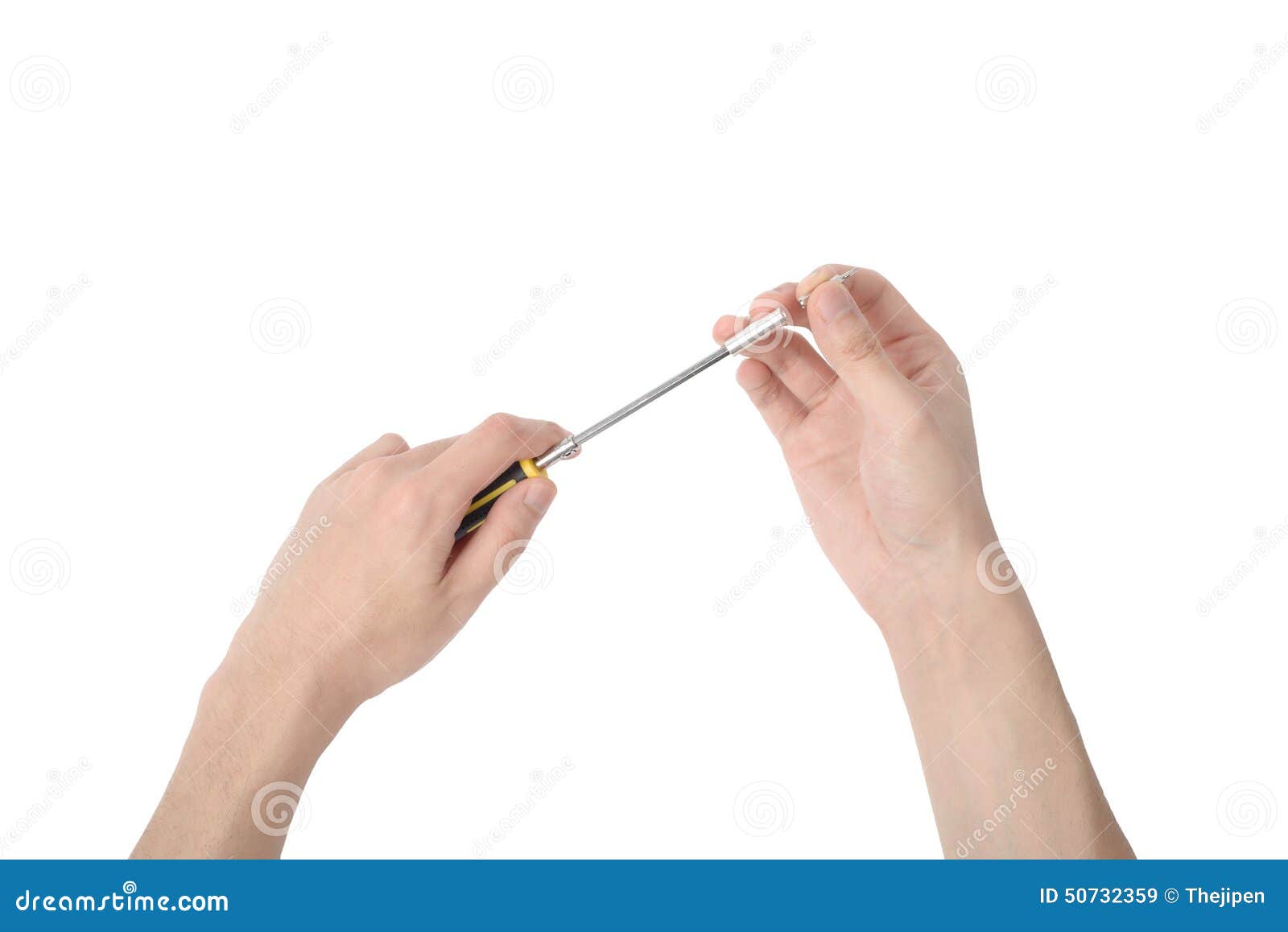 Hand Hold Variable Screwdriver Stock Image Image of metallic, hold
