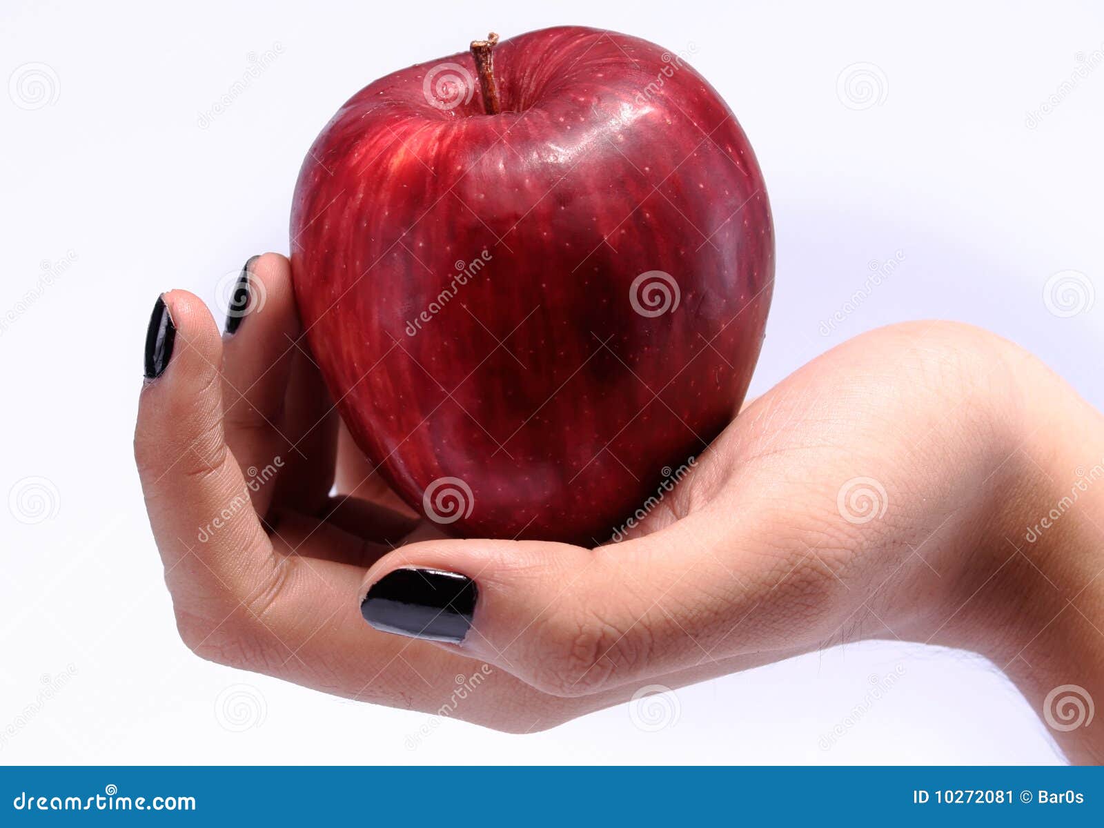 Hand holding an apple stock image. Image of grip, malicious 10272081