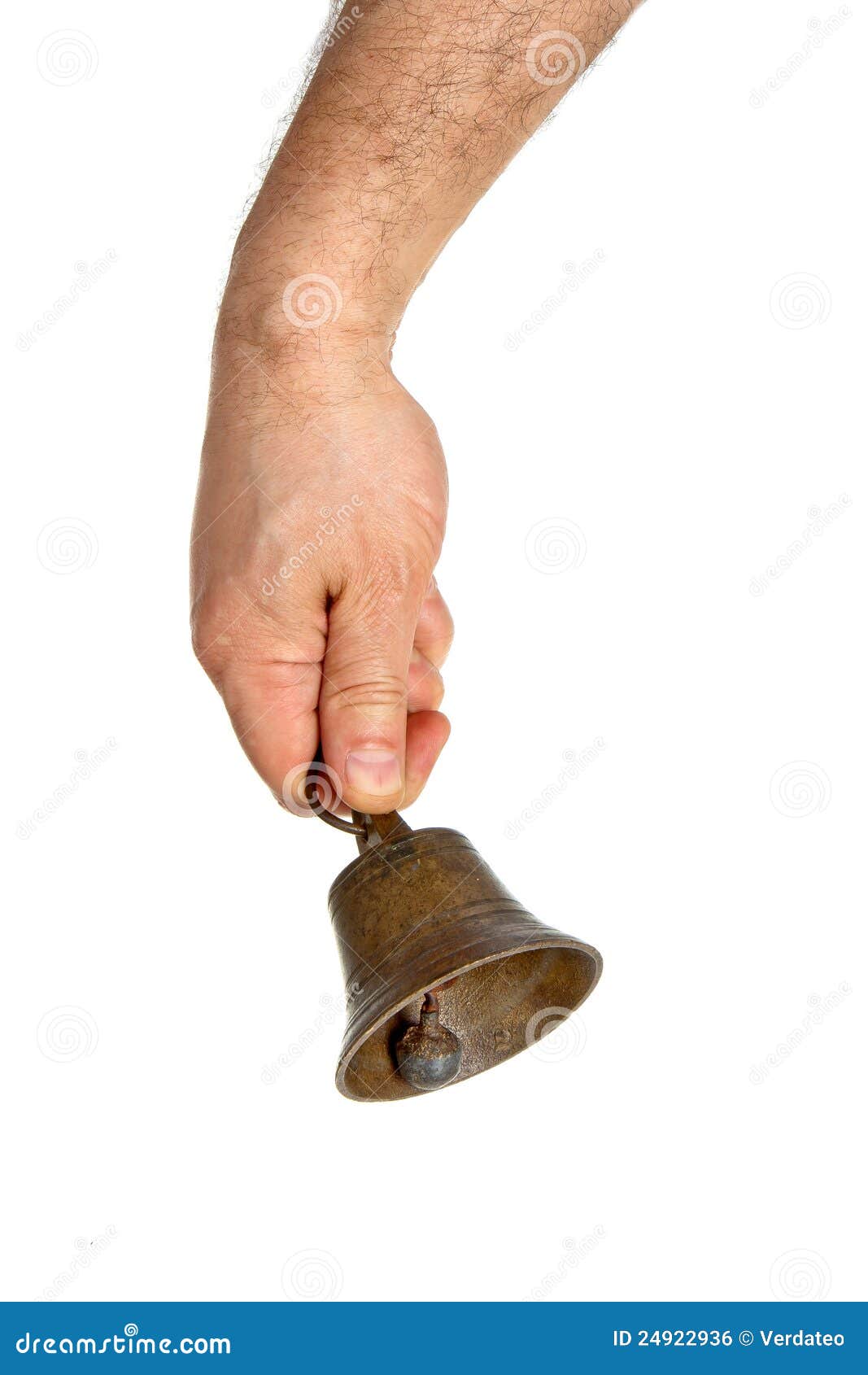 Hand holding bell stock photo. Image of celebration, time 24922936